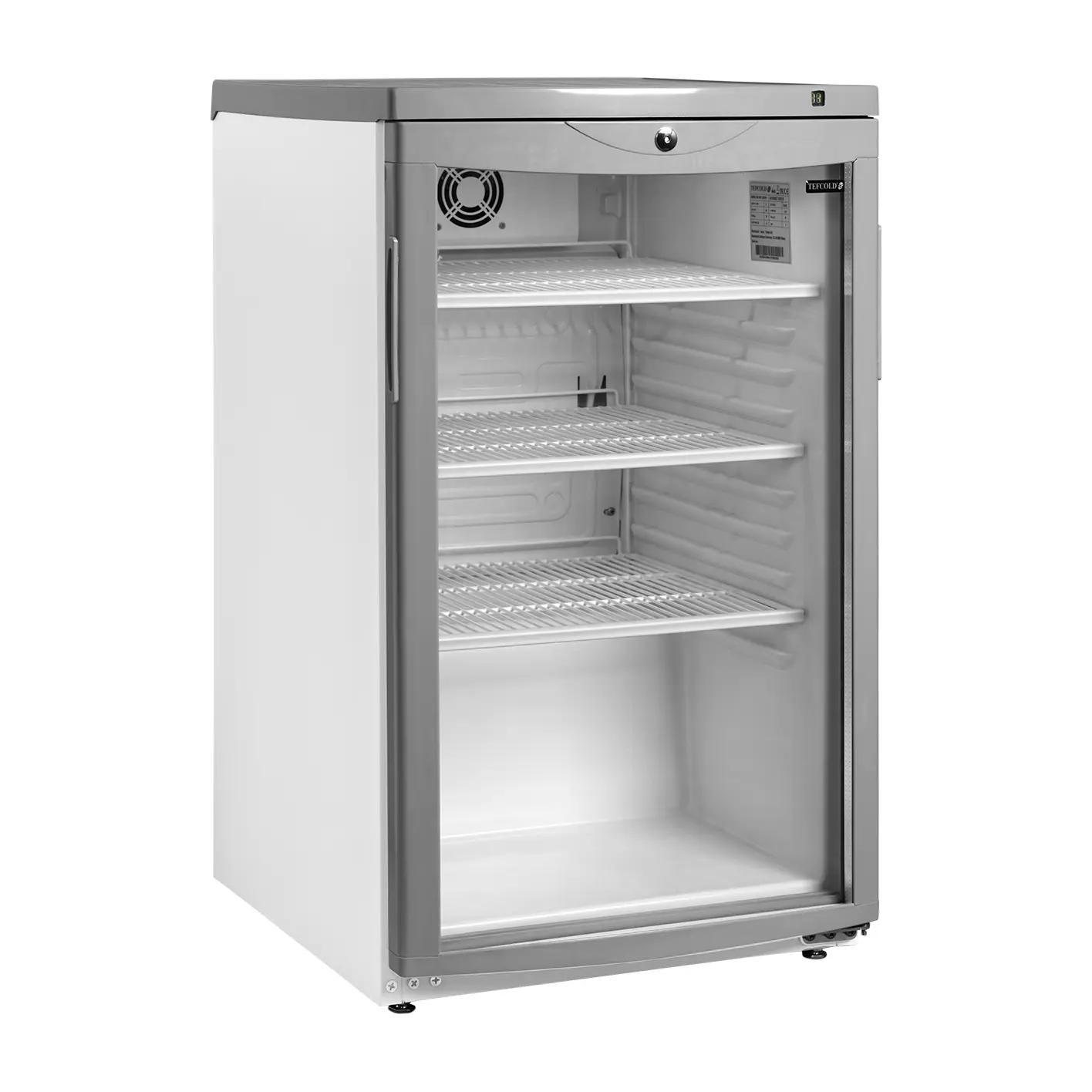Réfrigérateur à boissons 1 porte vitrée incurvée 109 L