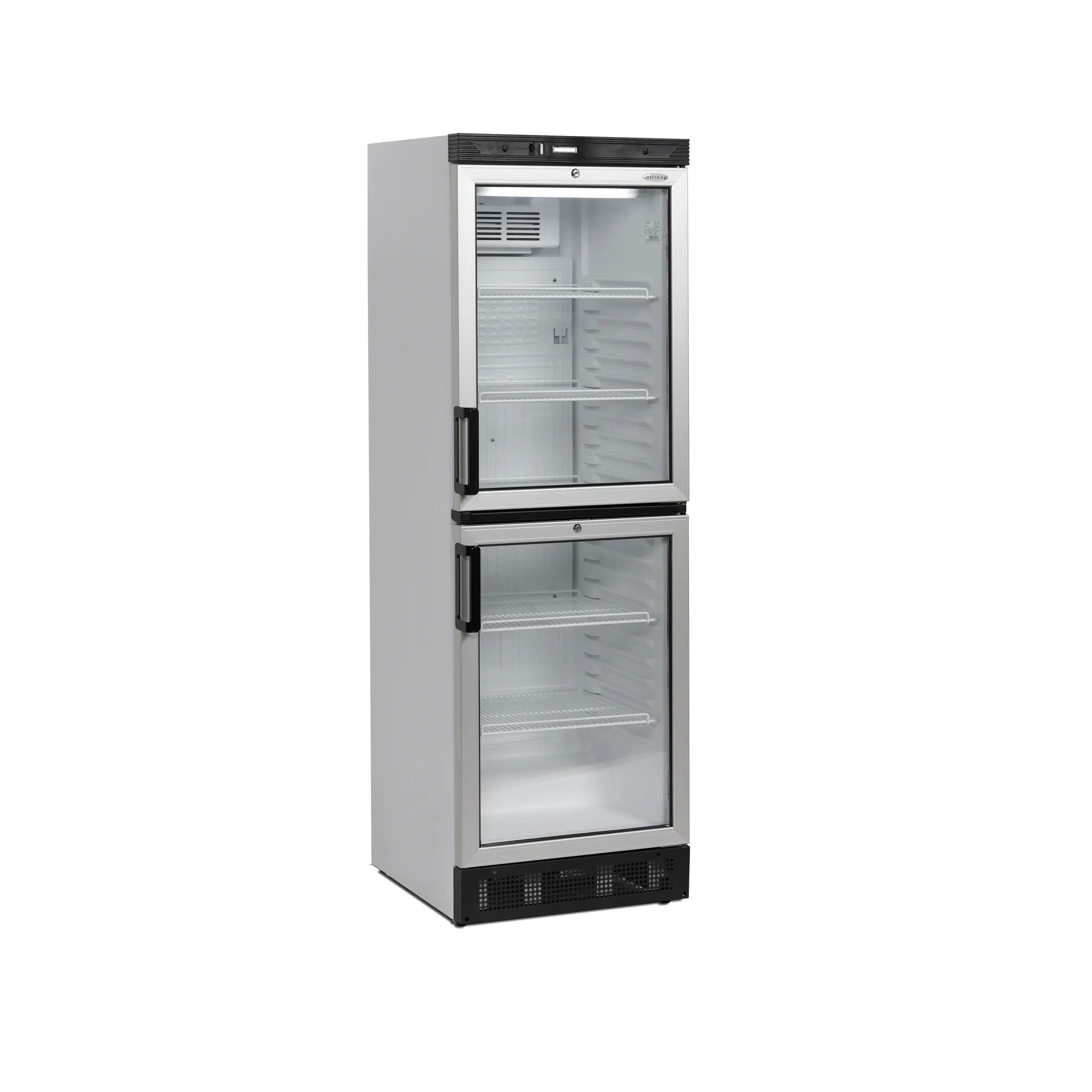 Réfrigérateur à boissons avec bandeau lumineux 2 portillons 358 L