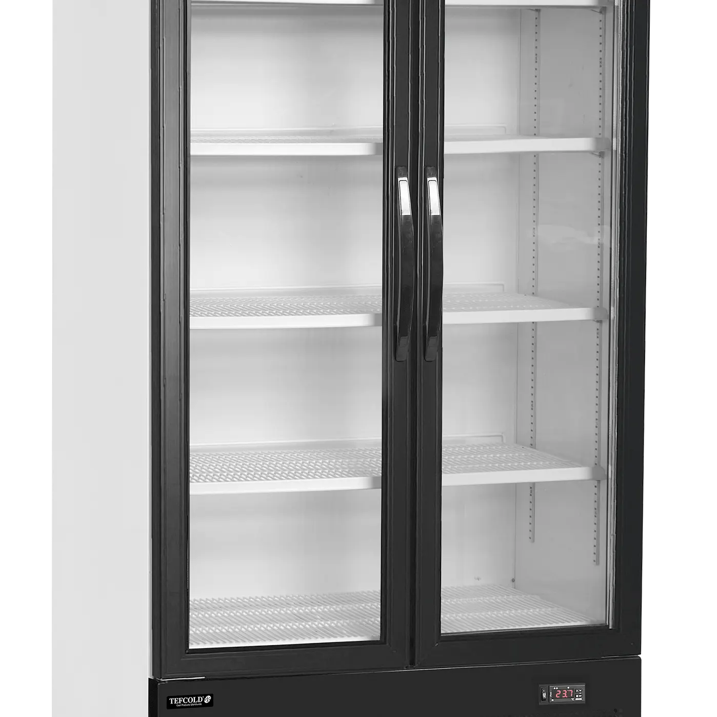 Armoire à boissons 2 portes battantes avec bandeau lumineux 796 L