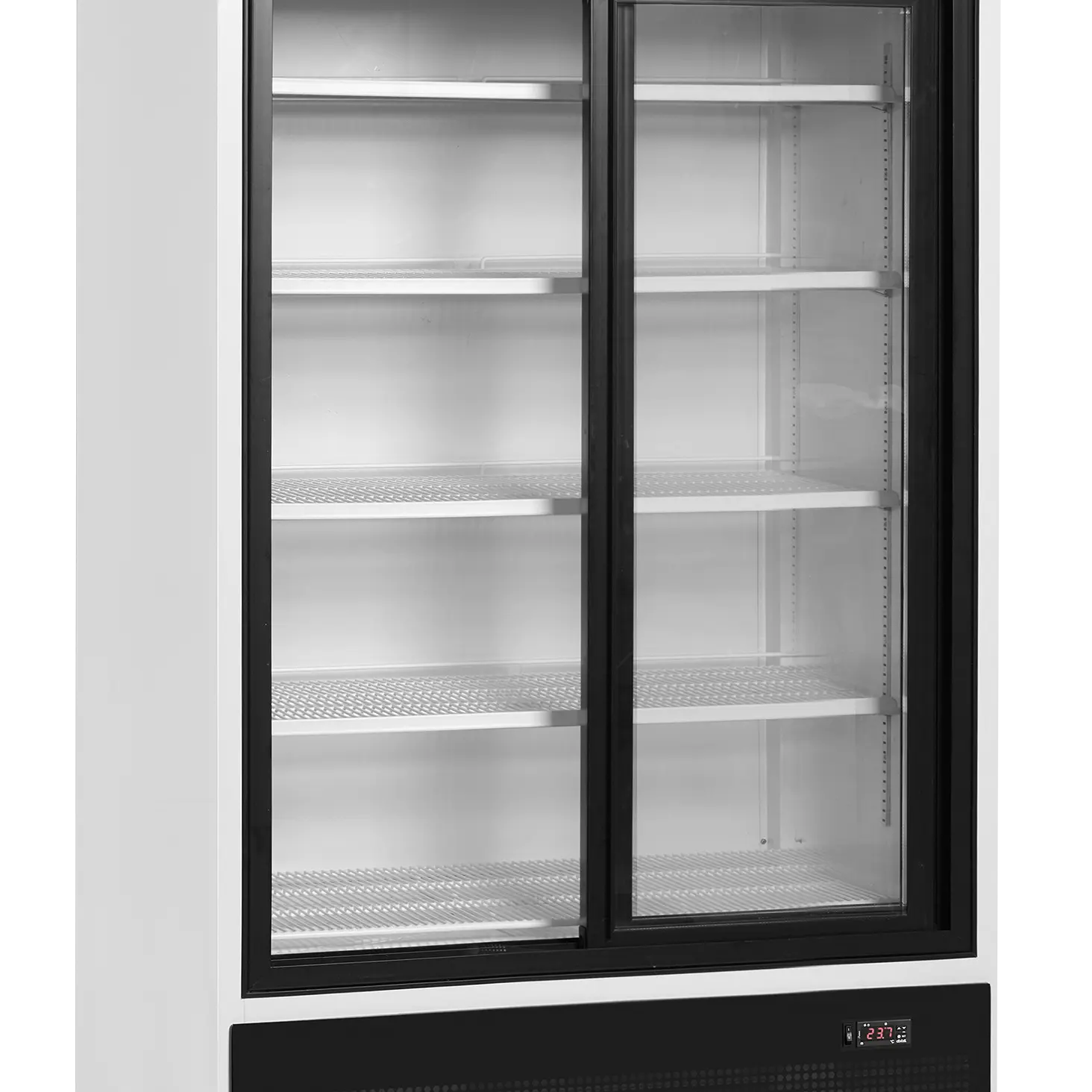 Armoire à boissons 2 portes coulissantes avec bandeau lumineux 771 L