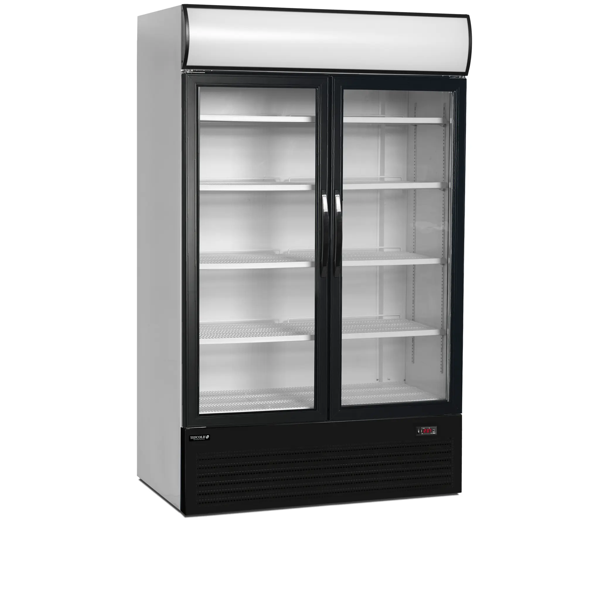Armoire à boissons 2 portes battantes avec bandeau lumineux 1082 L