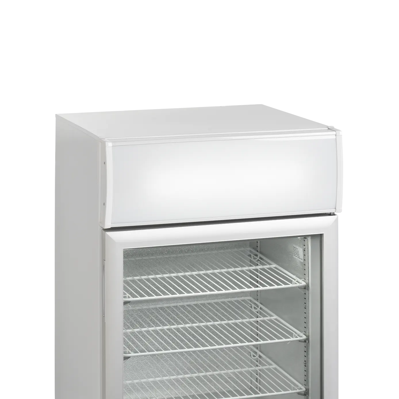 Table top négatif porte vitée avec bandeau lumineux 116 L