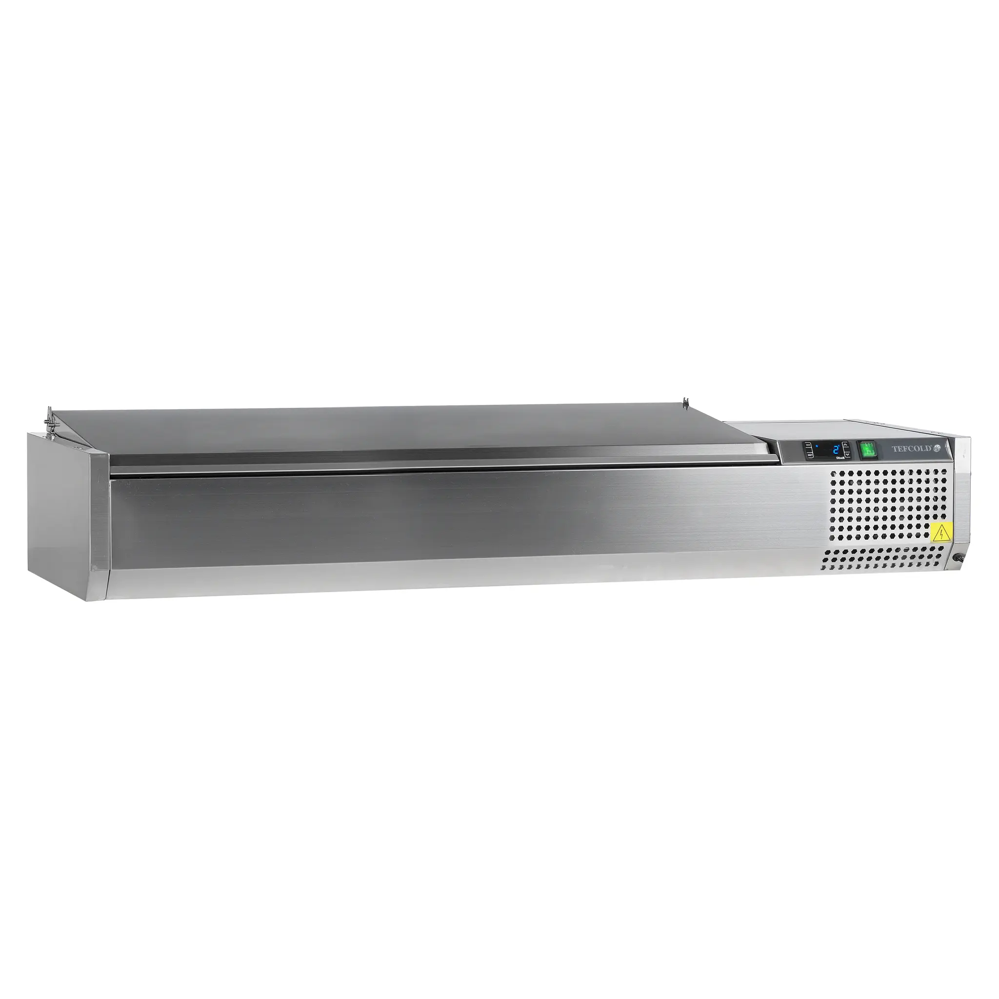 Vitrine à ingrédients 7 GN1/3 couvercle inox
