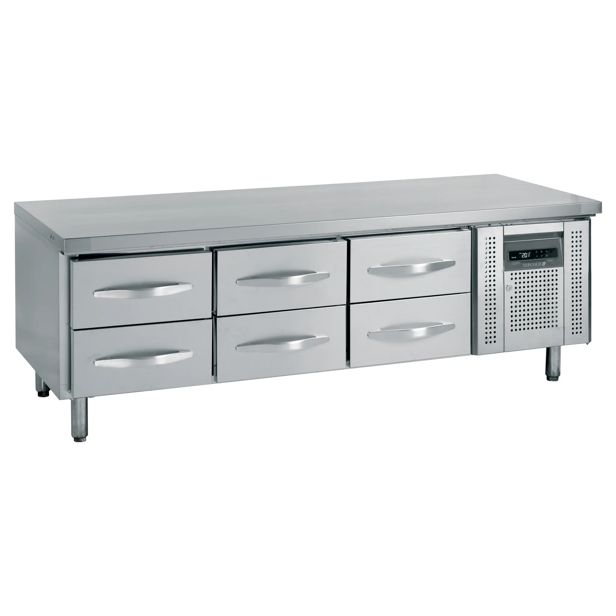 Soubassement réfrigéré 6 tioirs GN 1/1 - 277 L