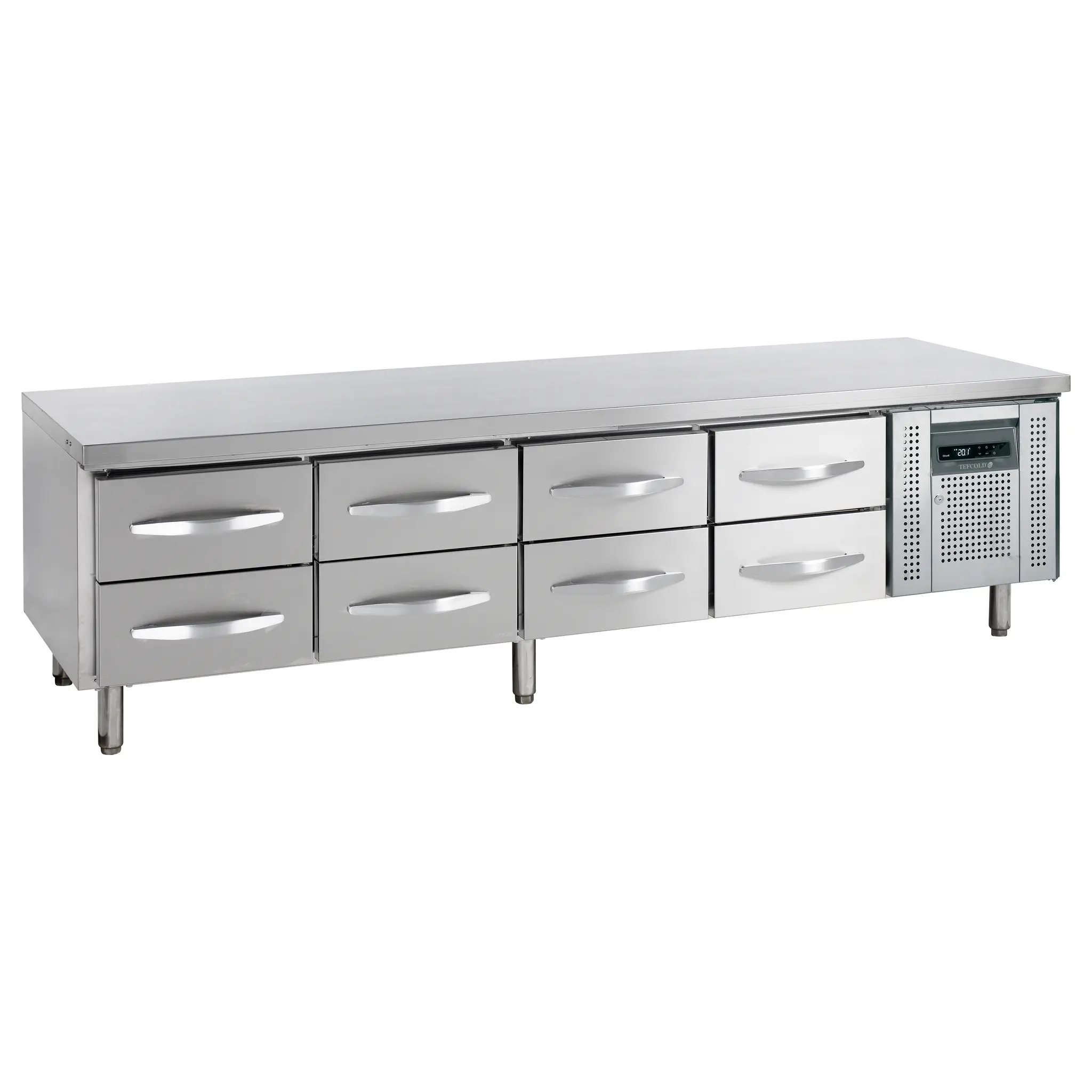 Soubassement réfrigéré 8 tiroirs GN 1/1- 370 L