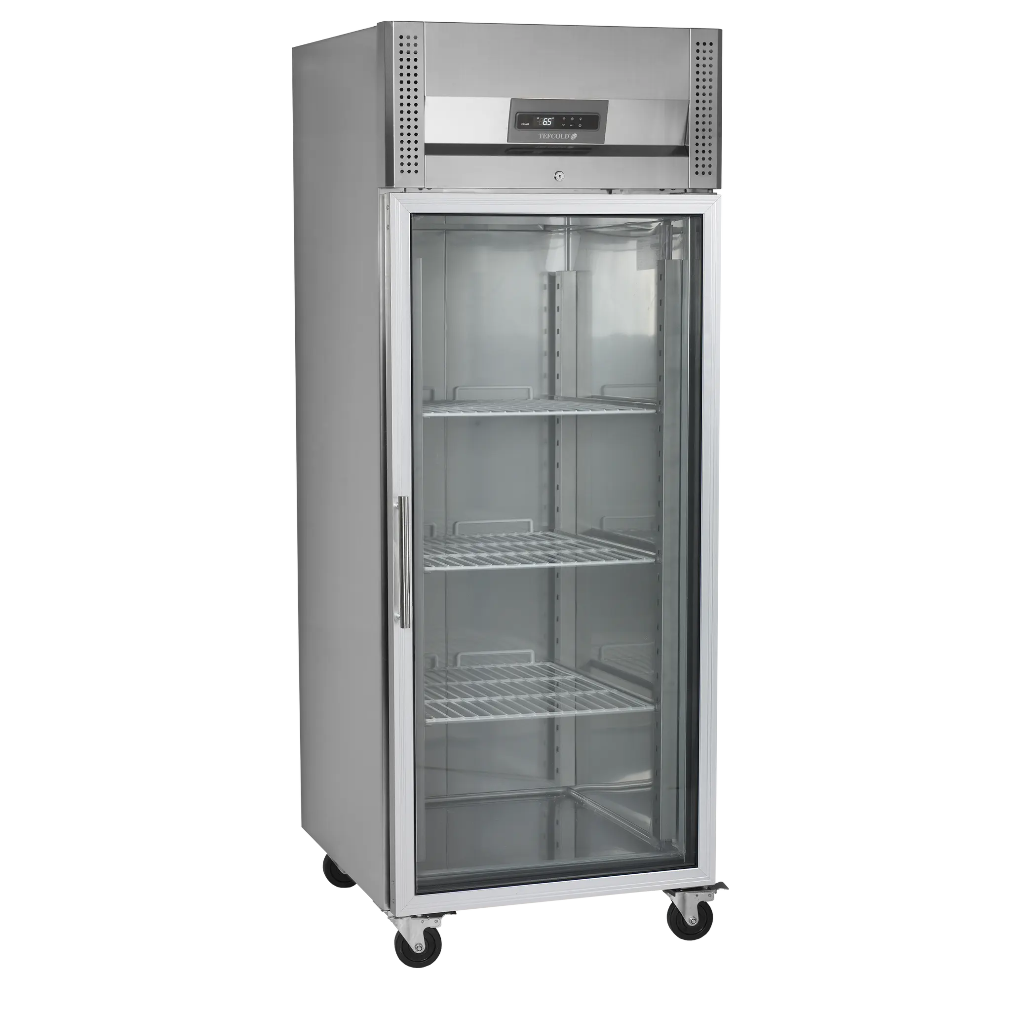Armoire réfrigérée GN 2/1 1 portes vitrées  tout inox 520 L