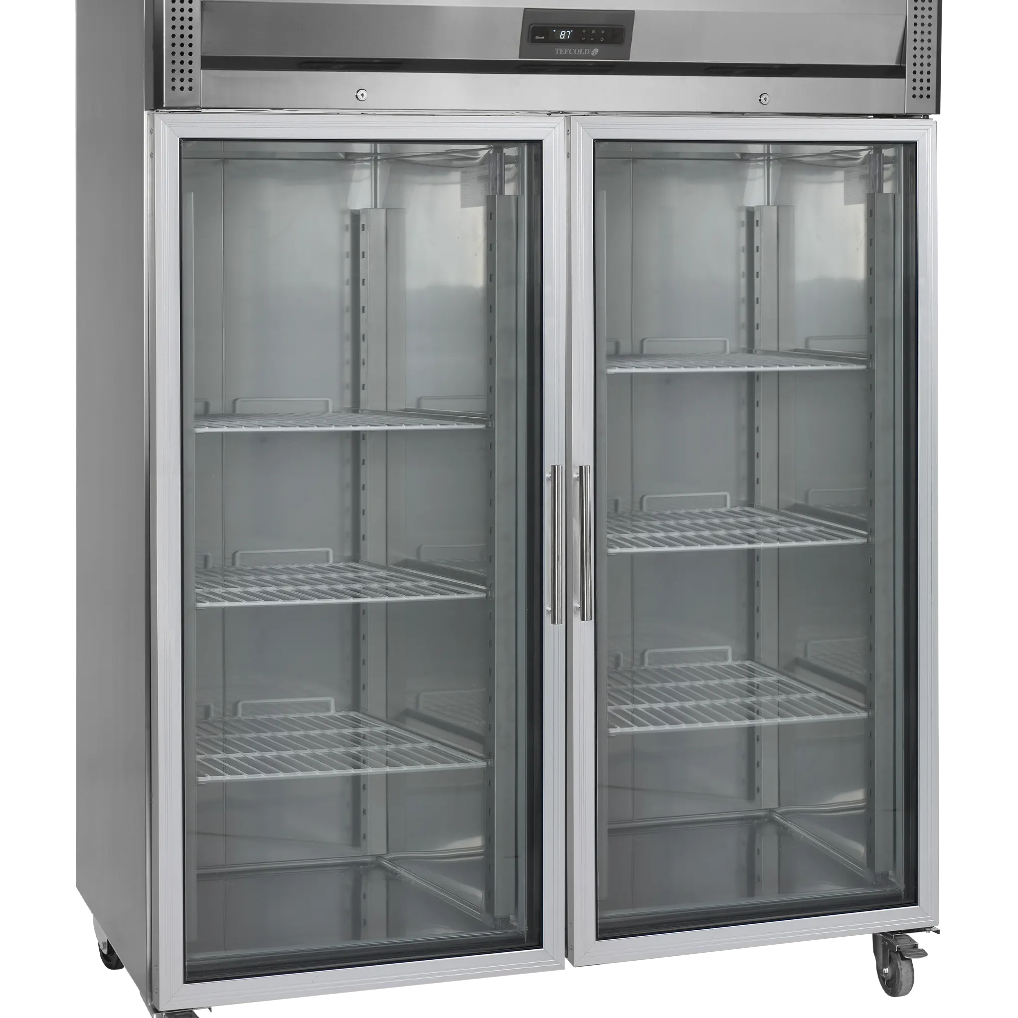 Armoire réfrigérée GN 2/1 2 portes vitrées tout inox 1410 L