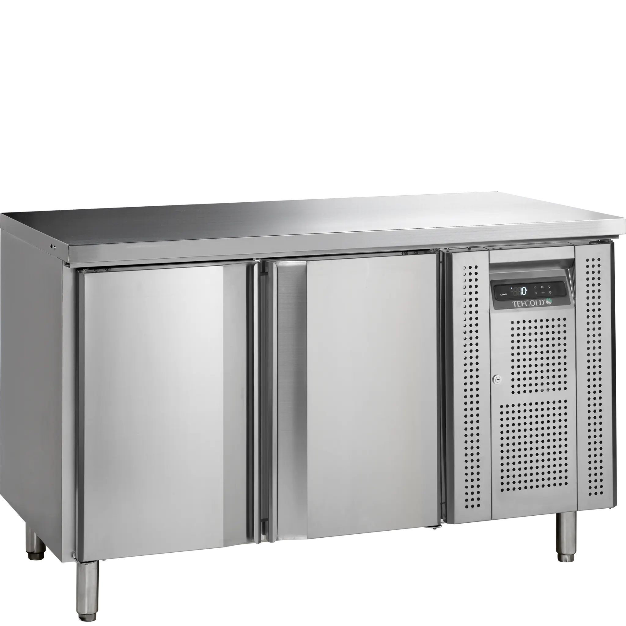 Table réfrigérée positive GN1/1 2 portes  avec dosseret 282 L