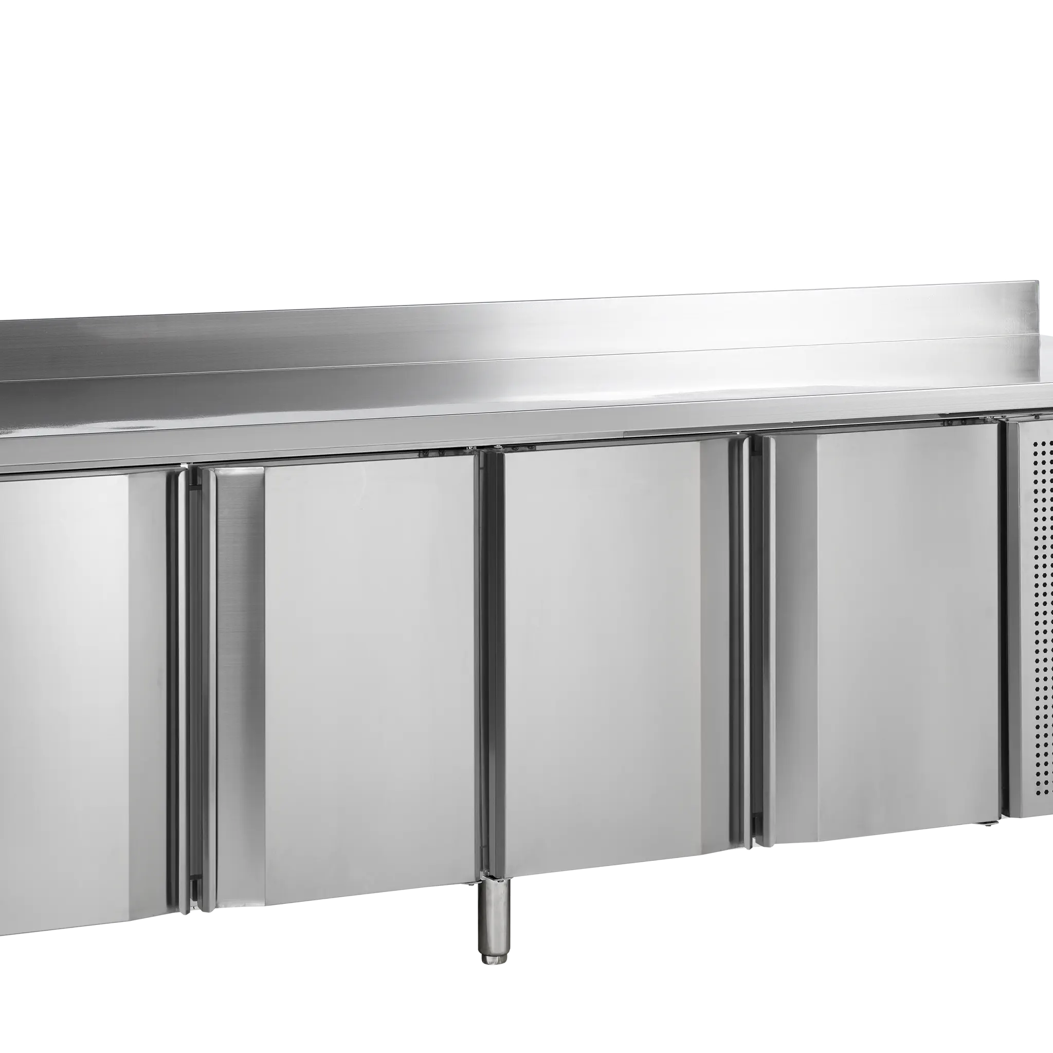 Table réfrigérée positive GN1/1 4 portes  avec dosseret 553 L