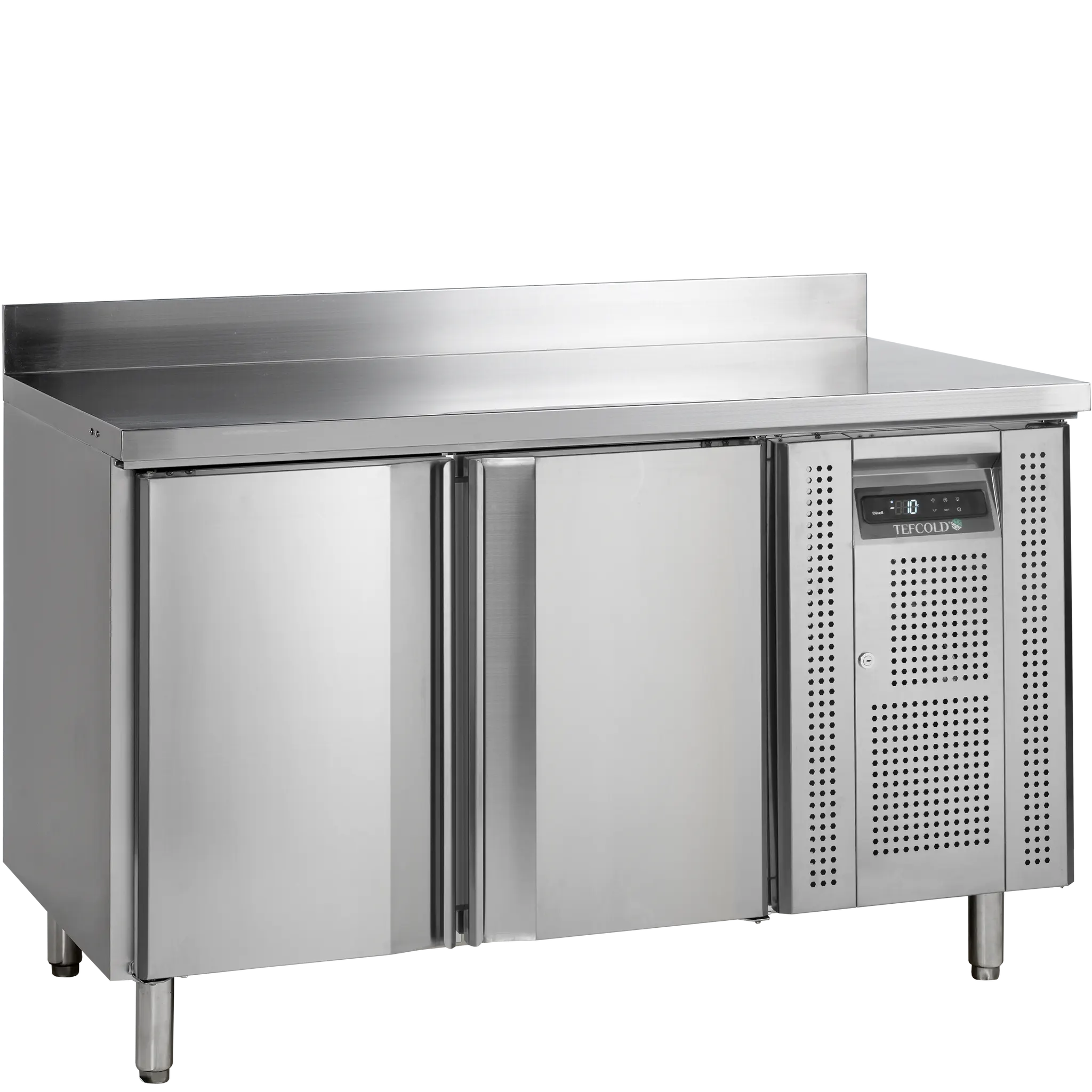 Table réfrigérée négative GN1/1 2 portes  avec dosseret 282 L
