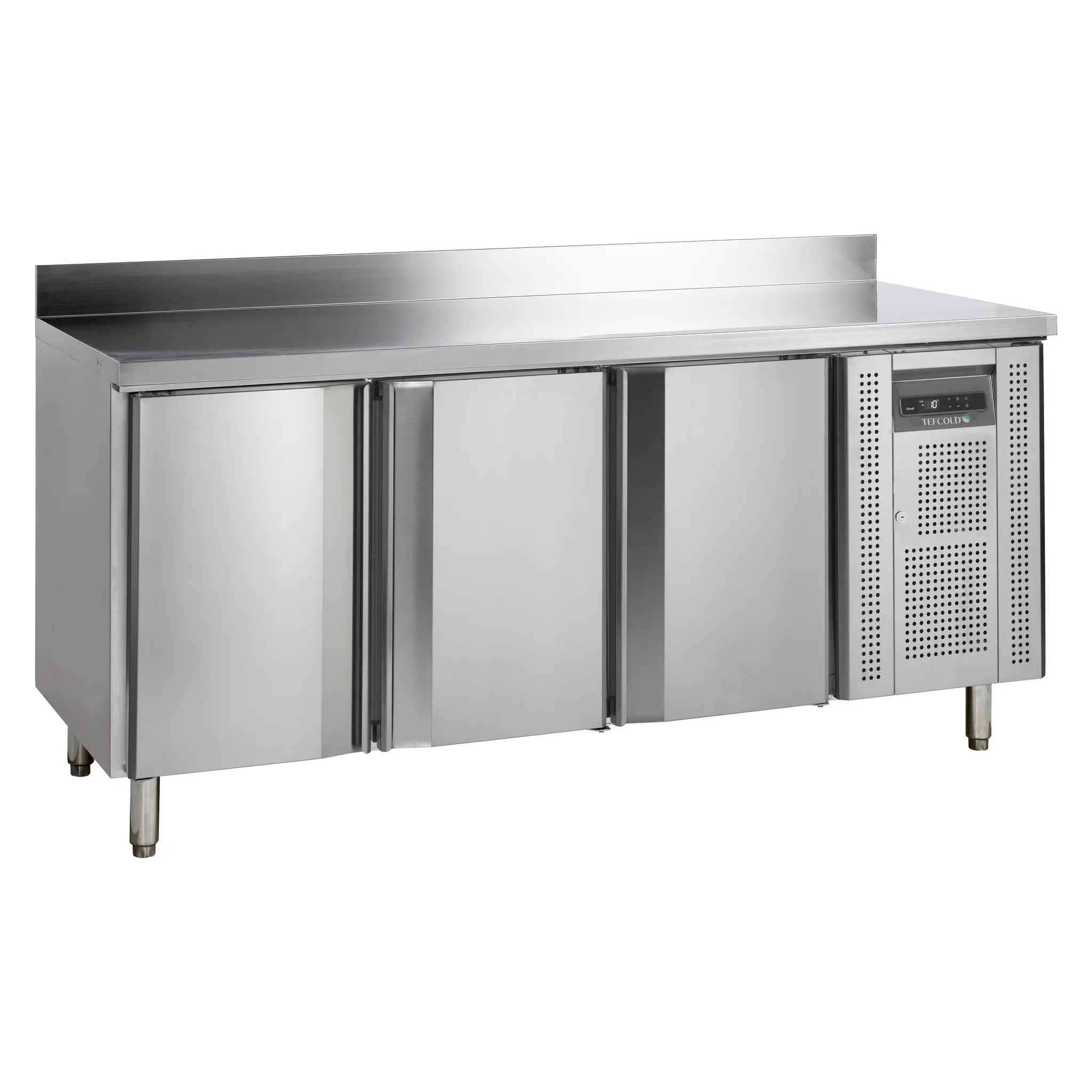 Table réfrigérée négative GN1/1 3 portes  avec dosseret  417 L