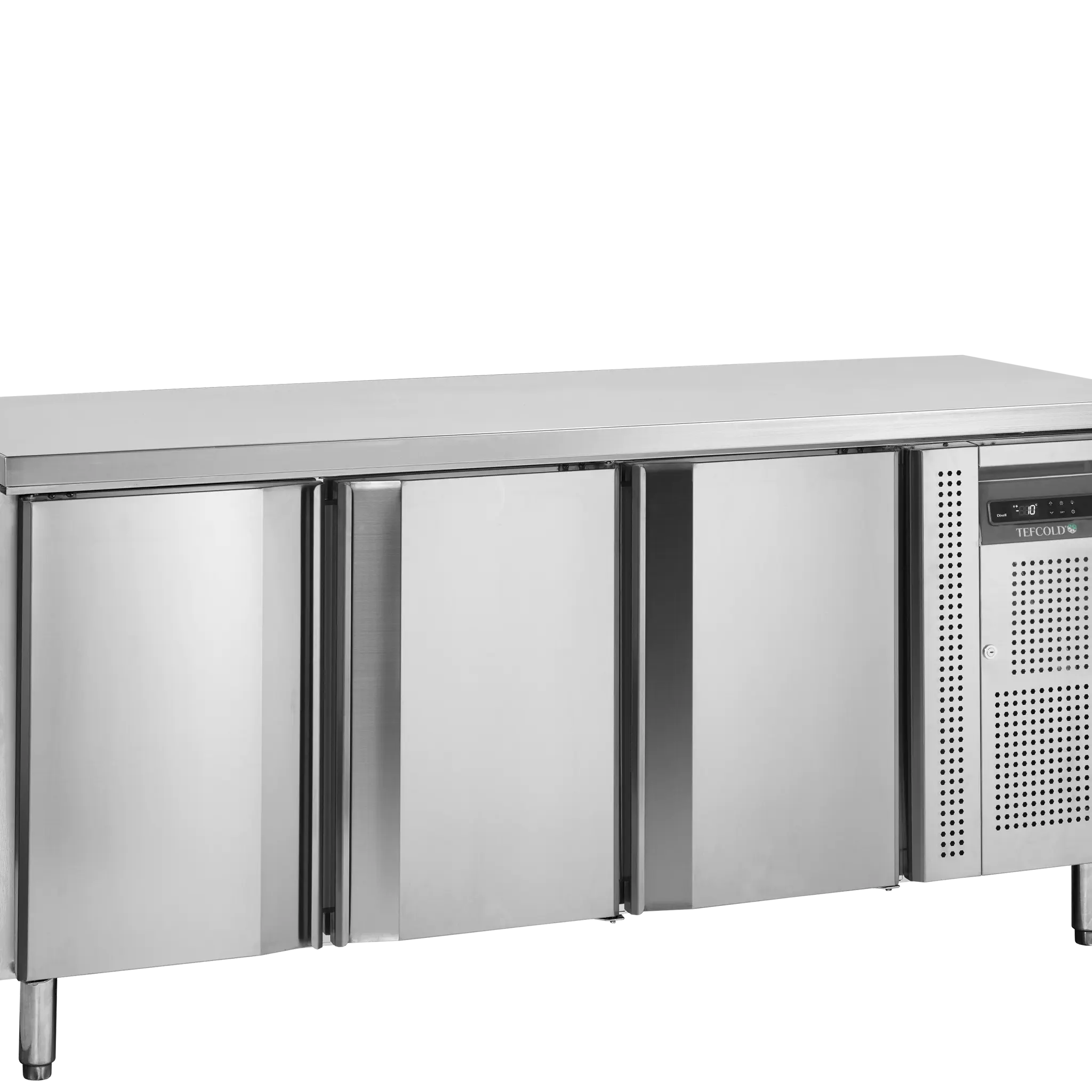 Table réfrigérée négative GN1/1 3 portes  avec dosseret 417 L