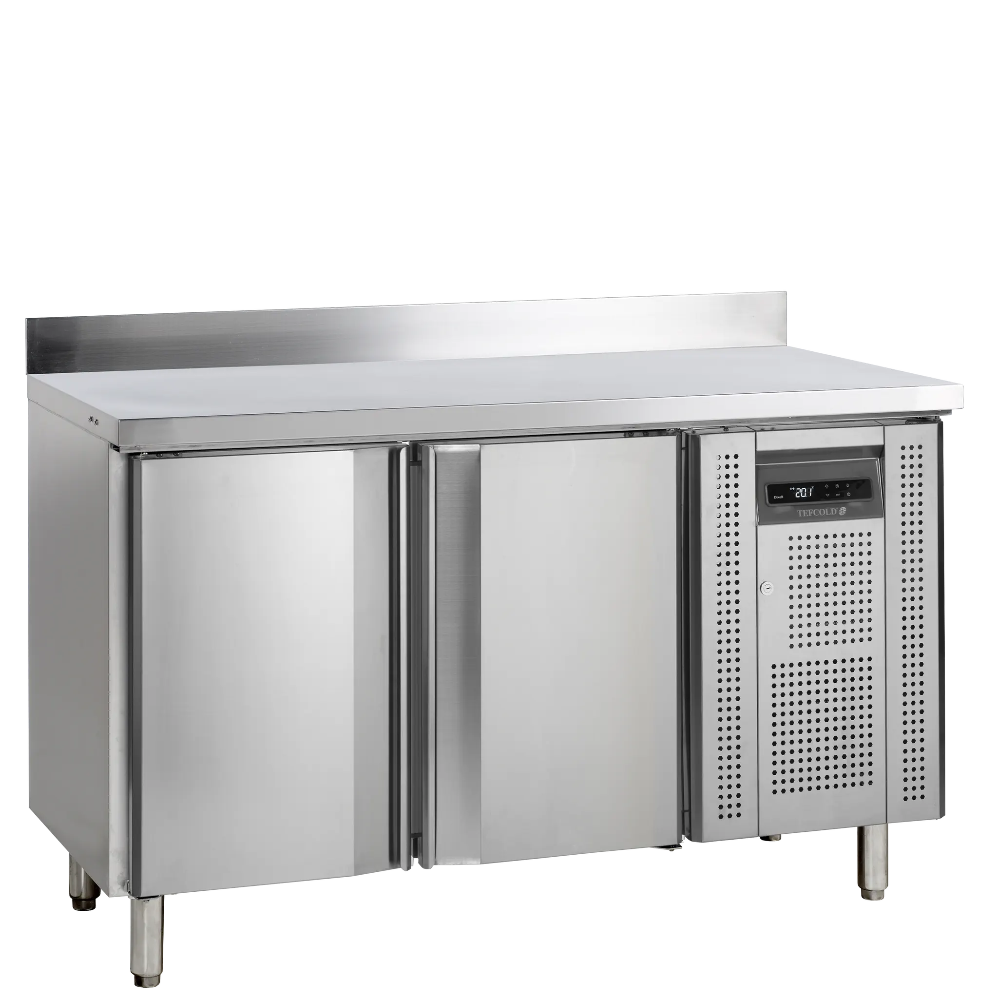 Table réfrigérée négative Snack 2 portes  avec dosseret 240 L