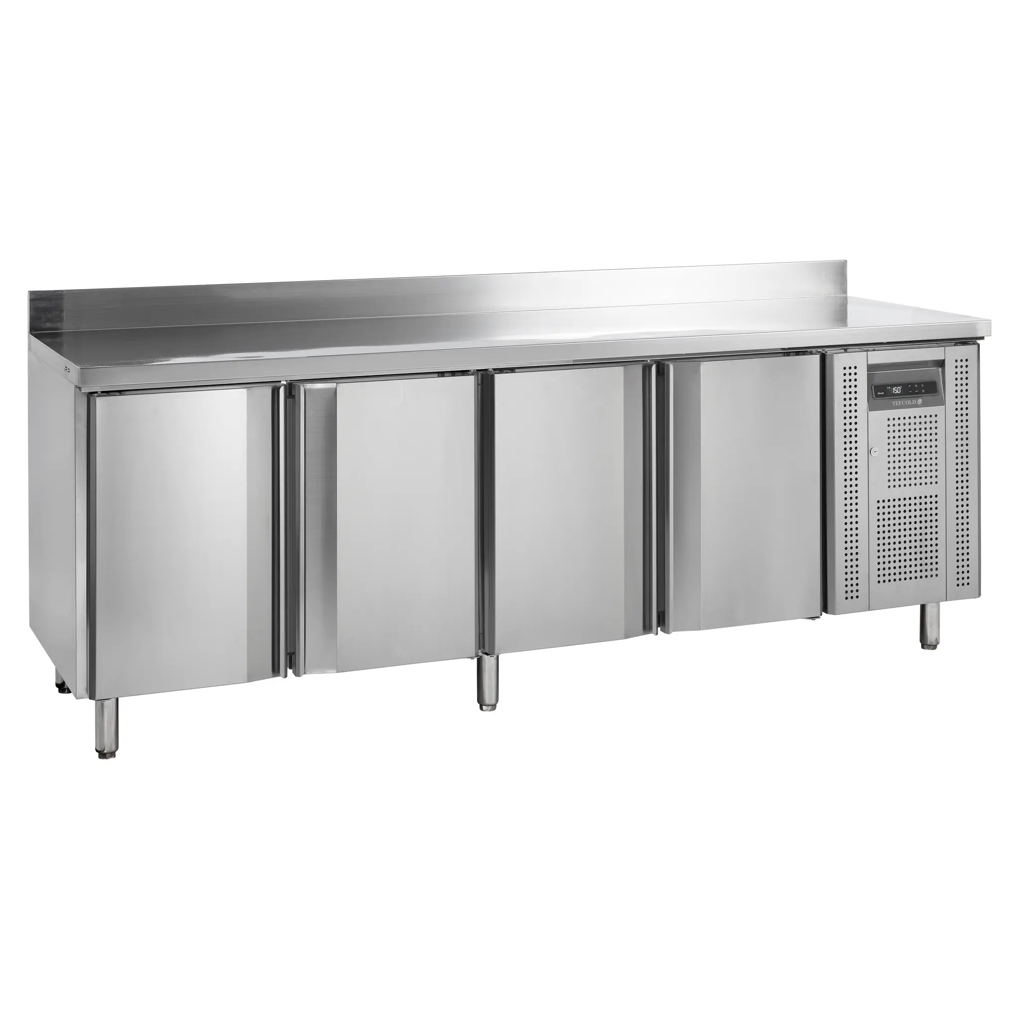 Table réfrigérée négative Snack 4 portes  avec dosseret 480 L