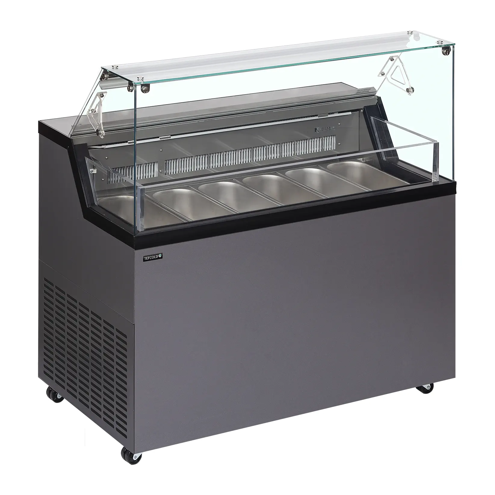 Vitrine comptoir à glaces Mirabella 6 bacs Napoli de 5L