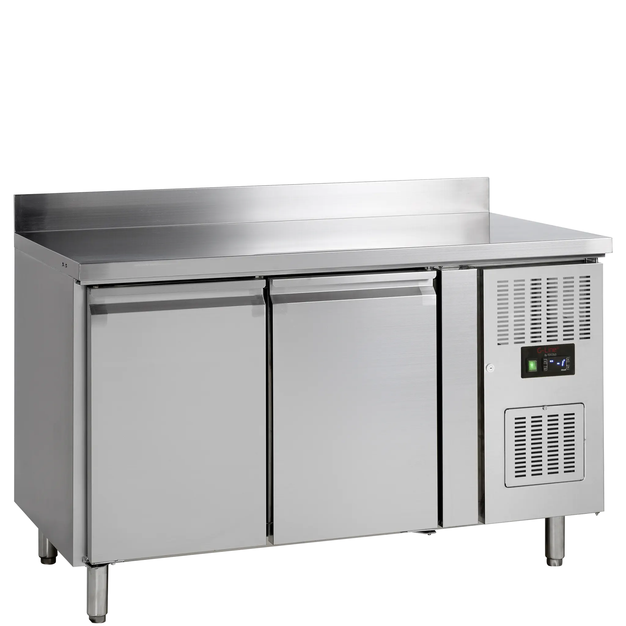 Table réfrigérée négative GN1/1 2 portes  avec dosseret 282 L
