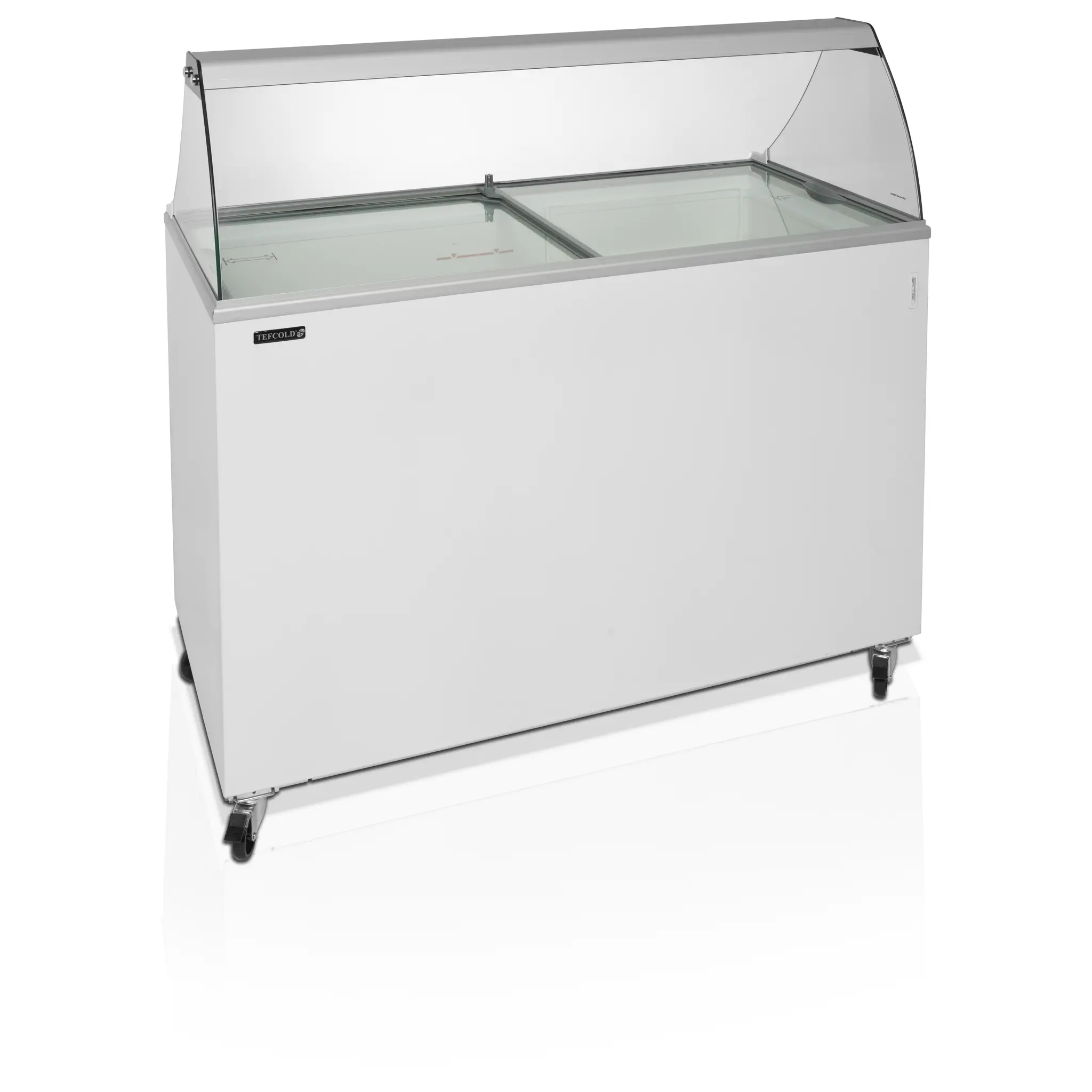 Congélateur à crème glacée avec pare-haleine vitré 401 L