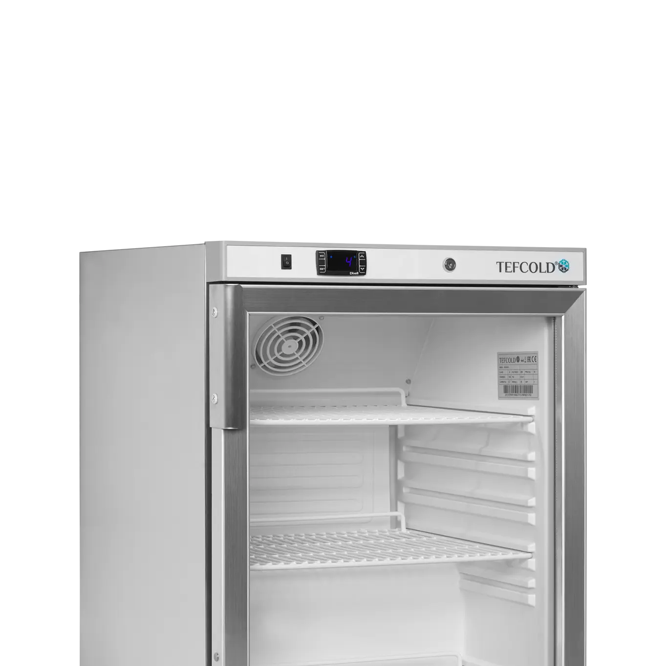 Armoire réfrigérée vitrée table top inox 136L