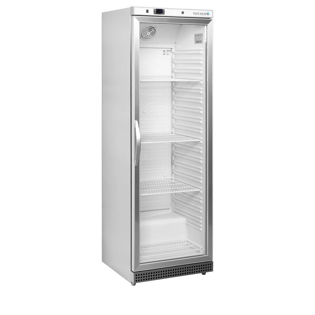 Armoire réfrigérée vitrée inox 374L