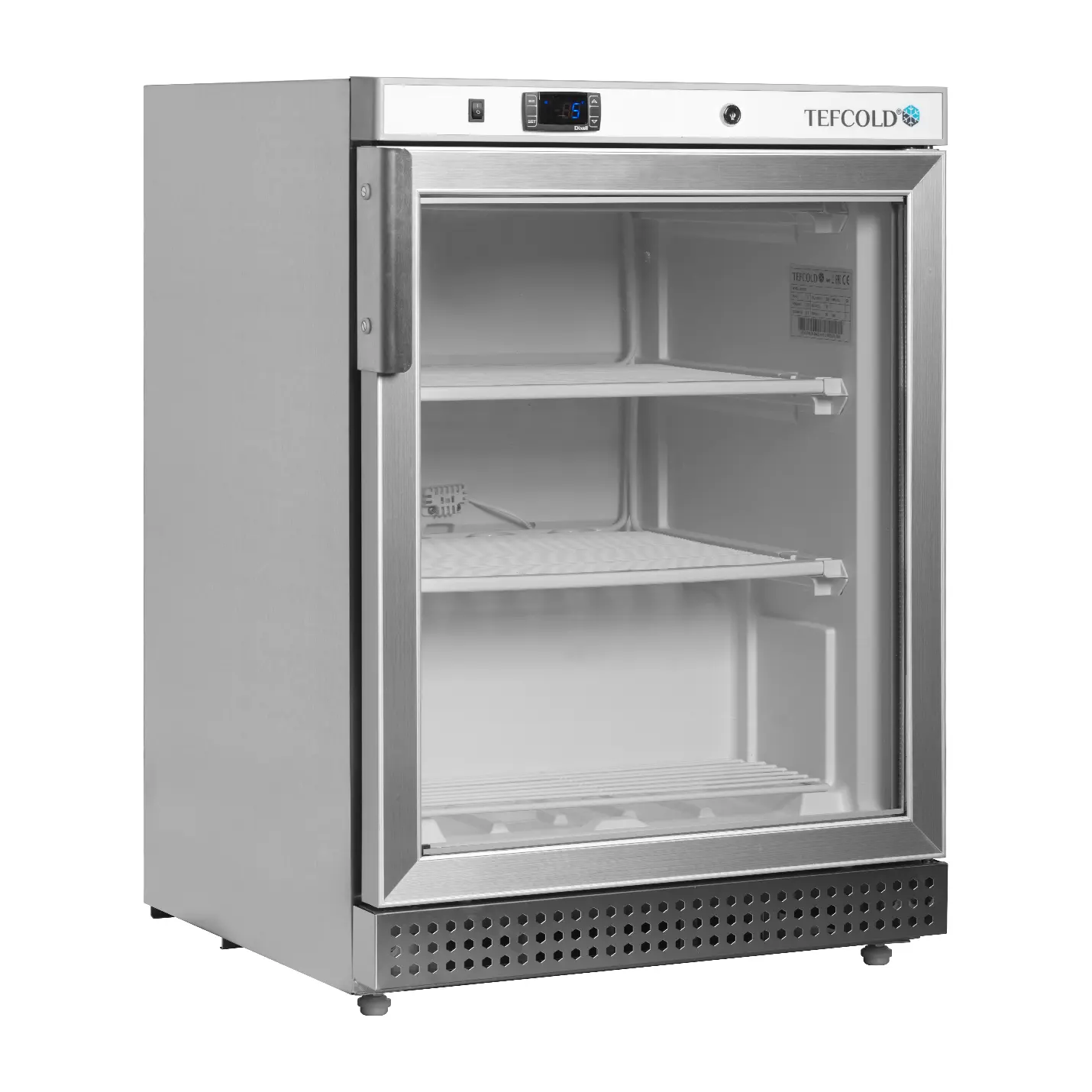 Table top négatif porte vitrée blanc - froid ventilé 200 L