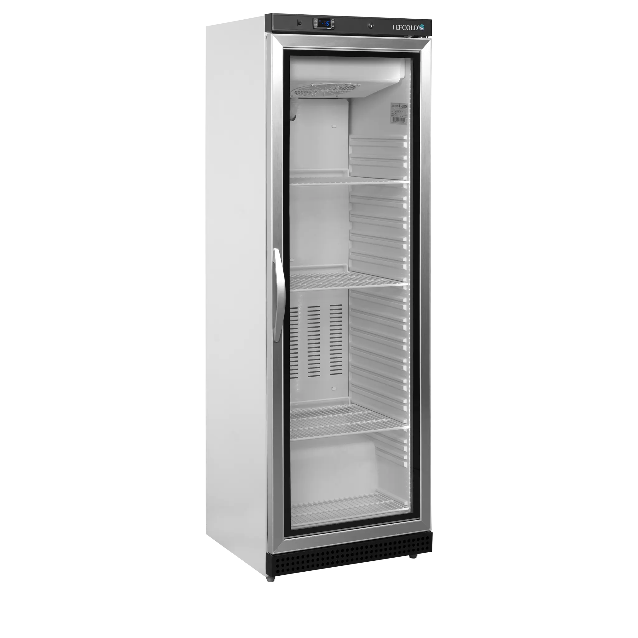 Armoire négative porte vitrée blanche - froid ventilé 200 L