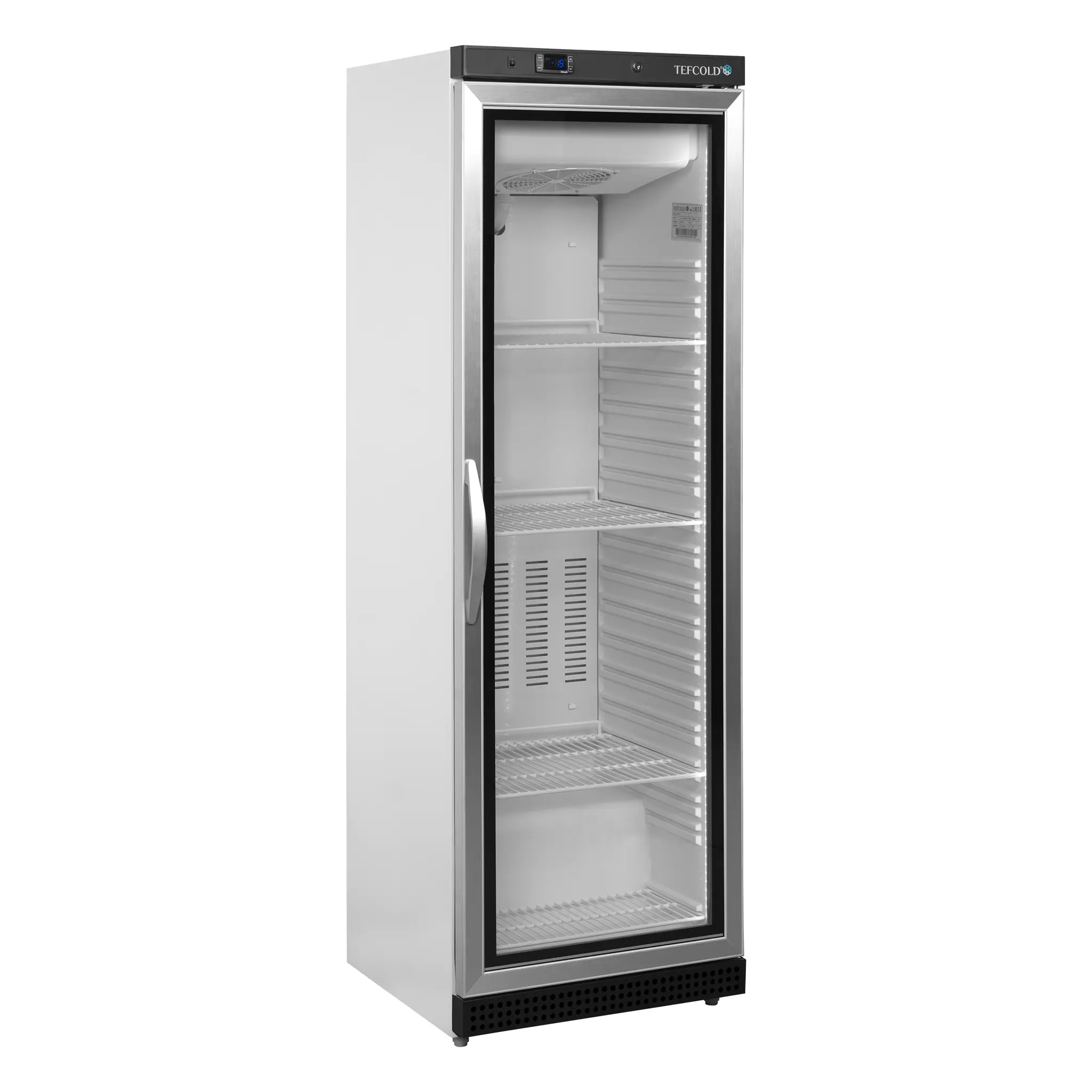 Armoire négative porte vitrée blanche - froid ventilé 400 L