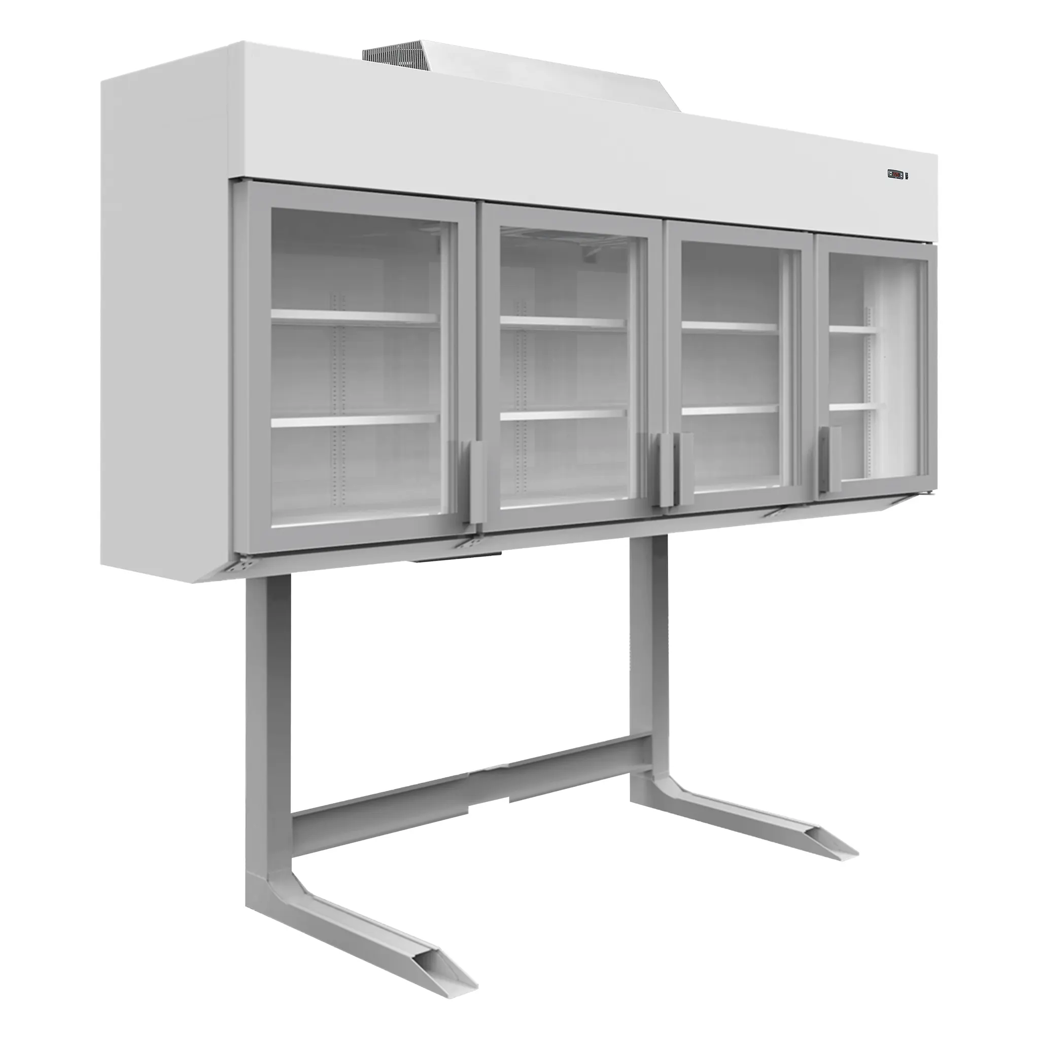 Congélateur/réfrigérateur mural surélevé blanc 4 portes 1076 L