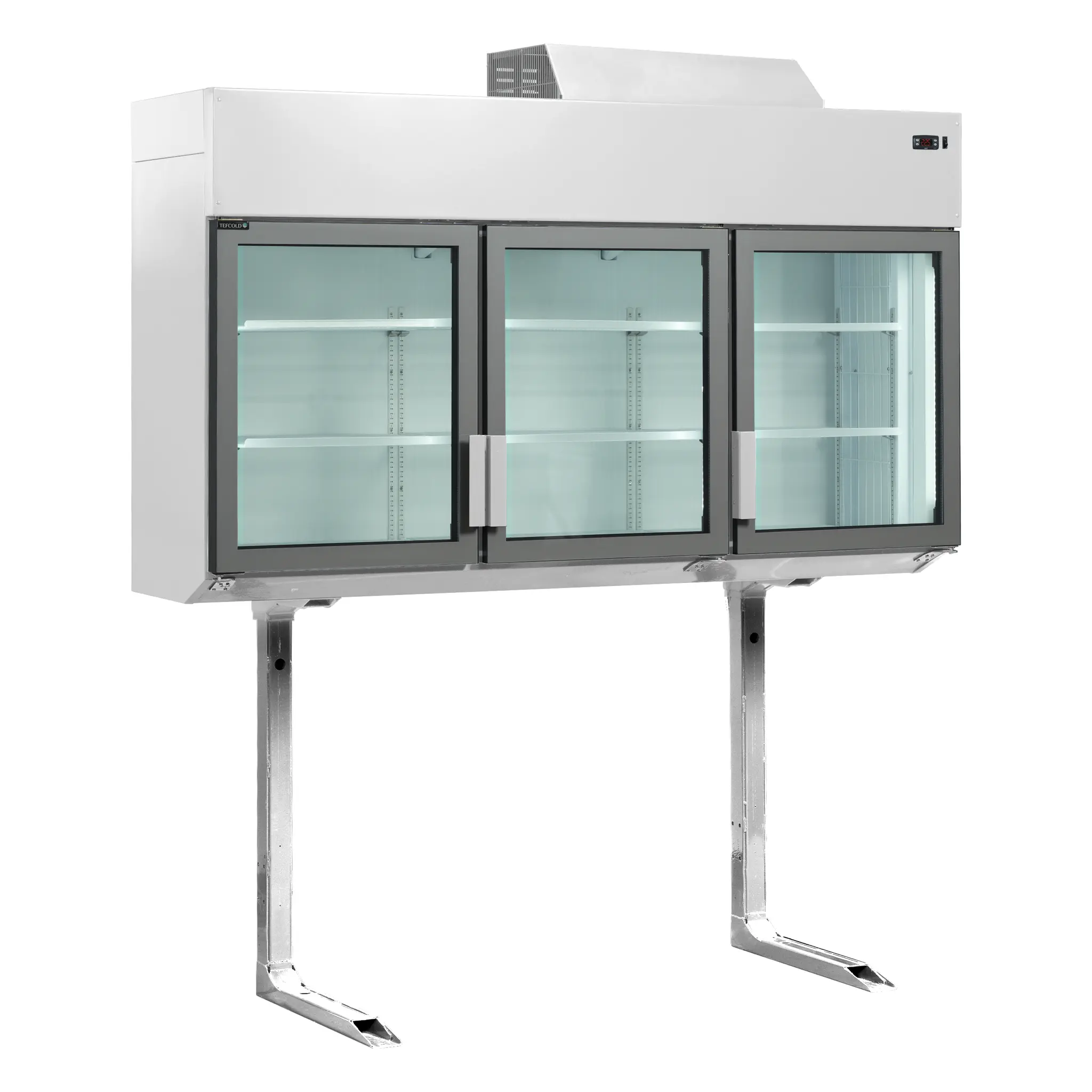 Congélateur/réfrigérateur mural surélevé blanc 3 portes 893 L