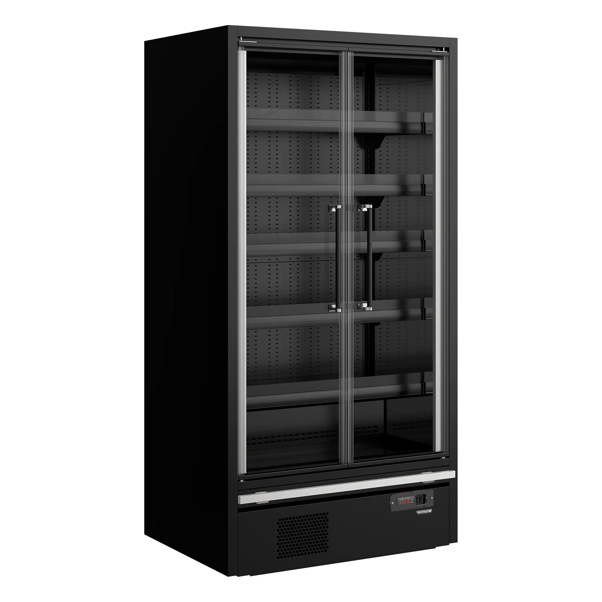 Vitrine réfrigérée pour supermarché 2 portes vitrées battantes 1083 L