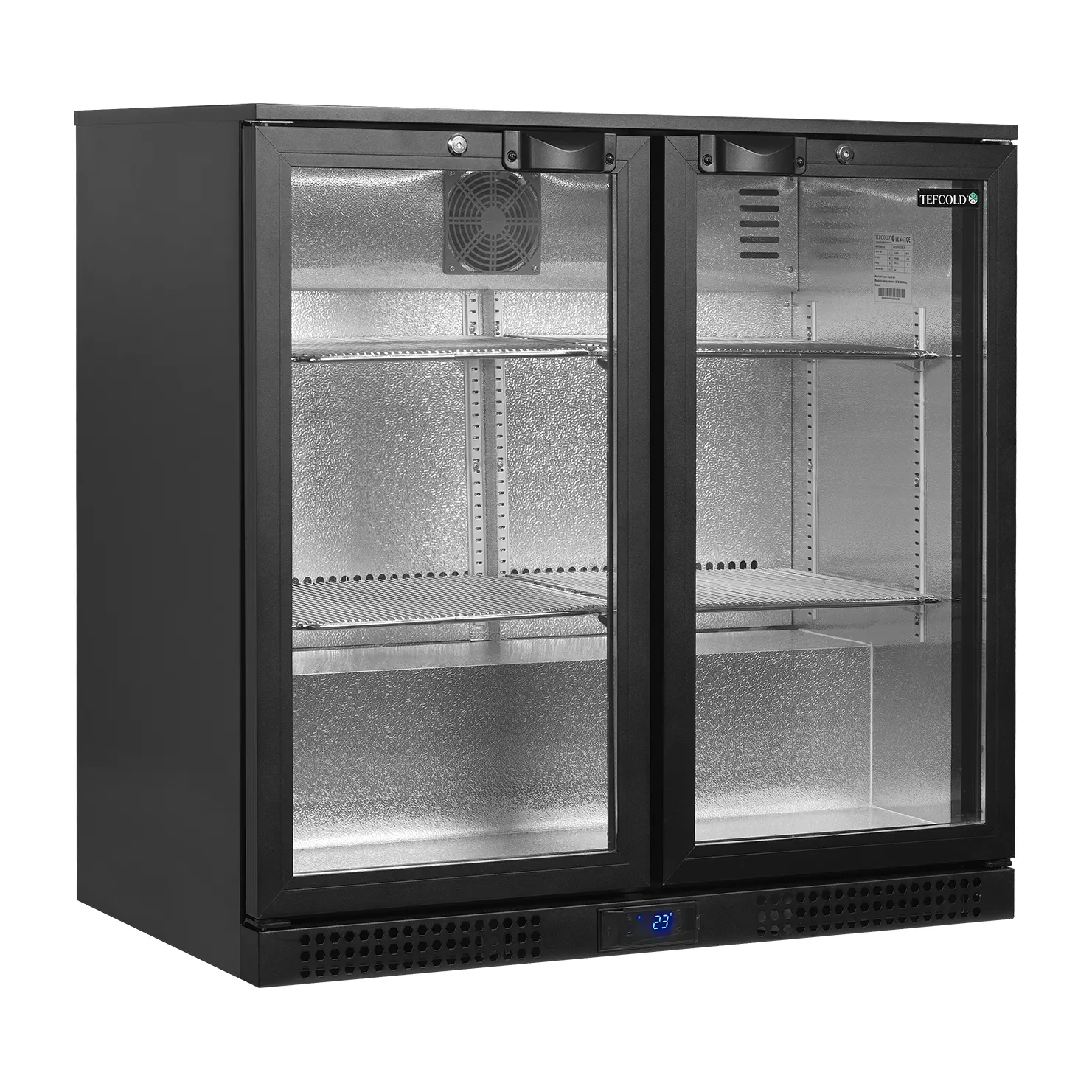 Arrière de bar 2 portes vitrées battantes 190 L