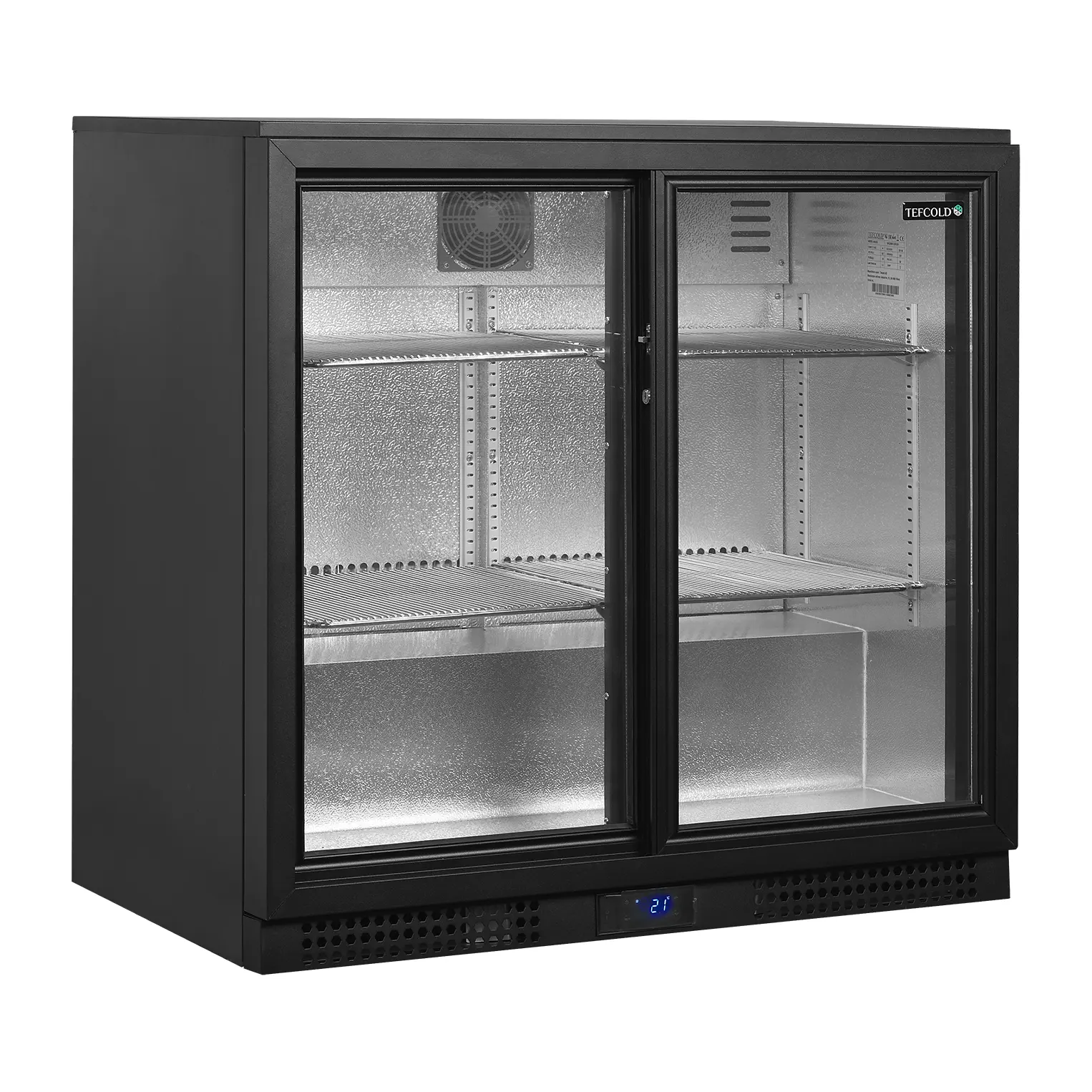 Arrière de bar 2 portes vitrées coulissantes 190 L