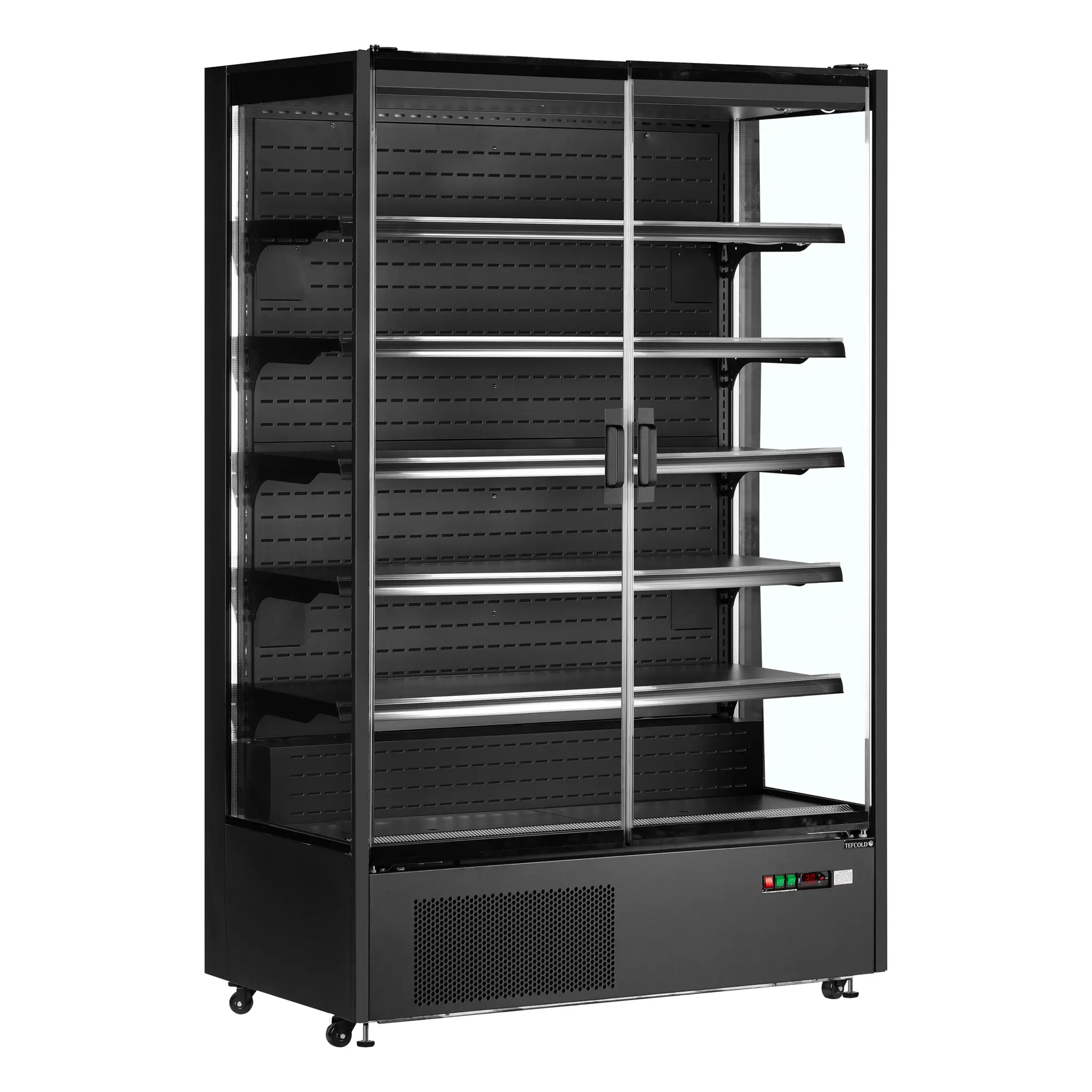 Vitrine murale  réfrigérée panoramique 2 portes battantes 1292 L