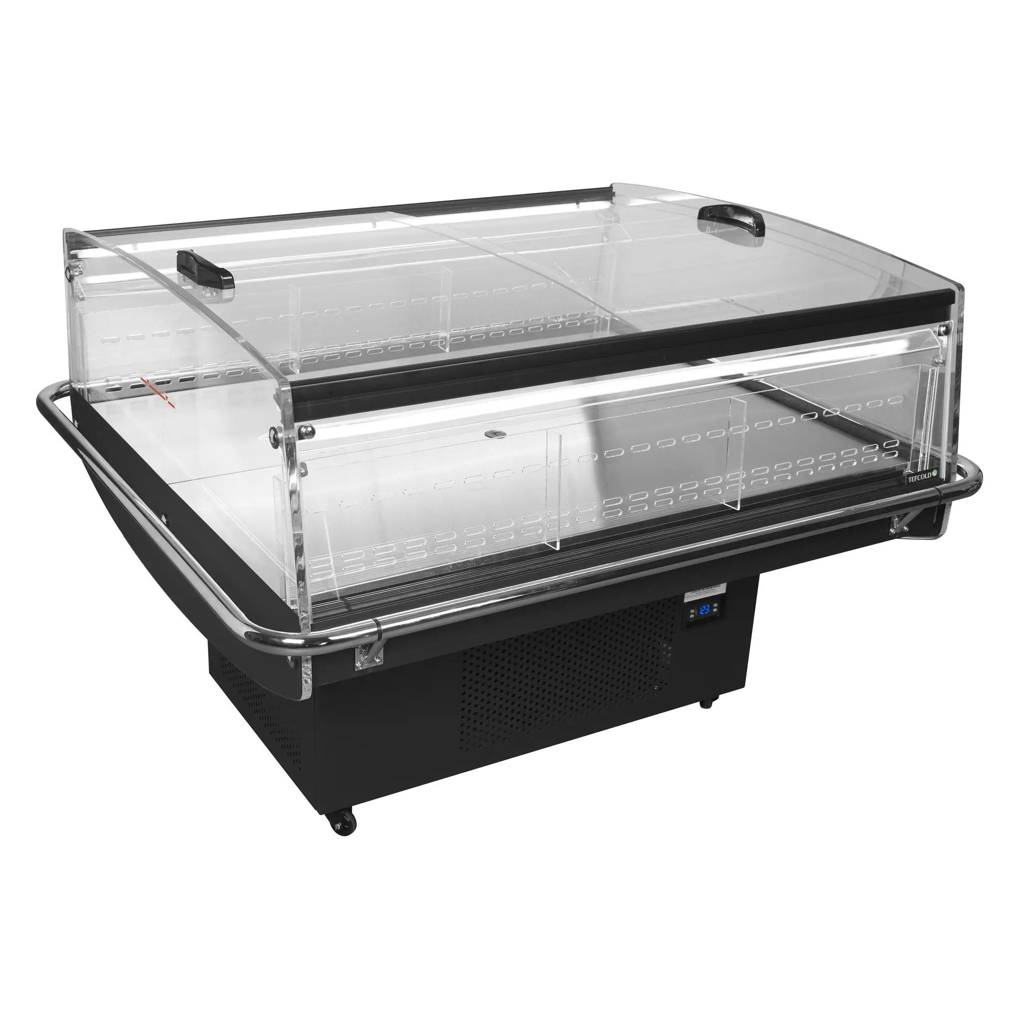 Ilôt central réfrigéré à portes coulissantes 408 L