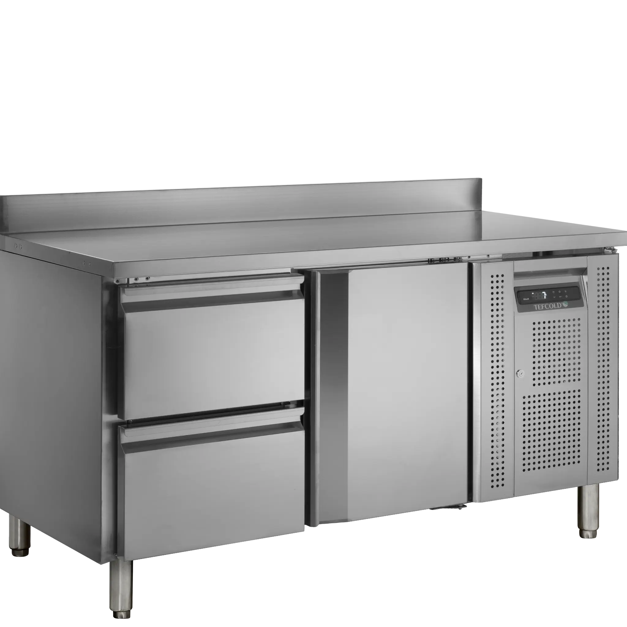 Table réfrigérée positive GN1/1 1 portes  avec dosseret 282 L
