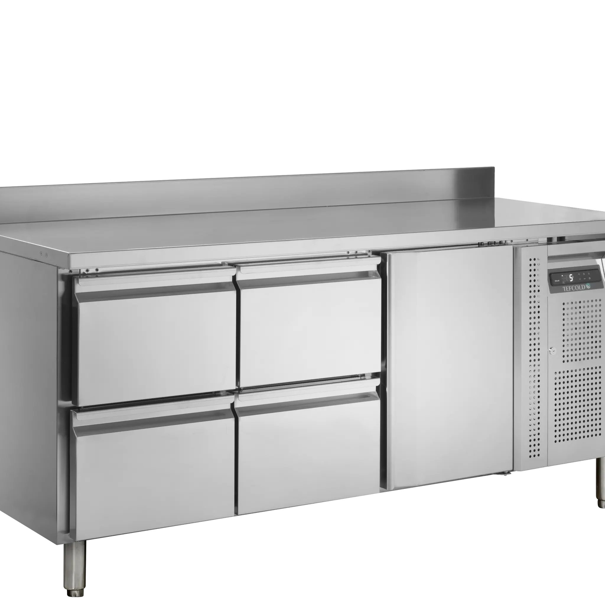 Table réfrigérée positive GN1/1 1 portes  avec dosseret 417 L