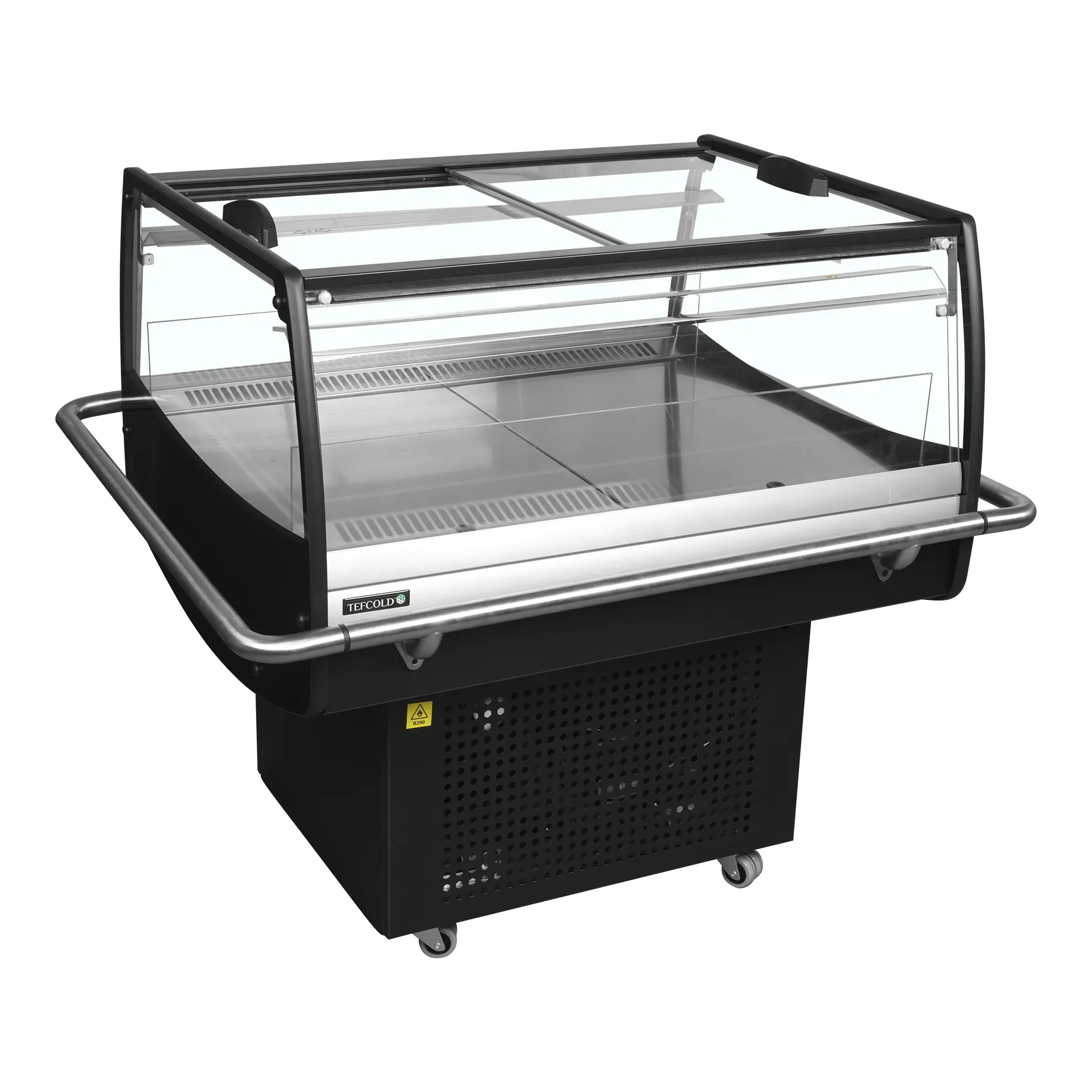 Ilôt central réfrigéré à portes coulissantes 153 L