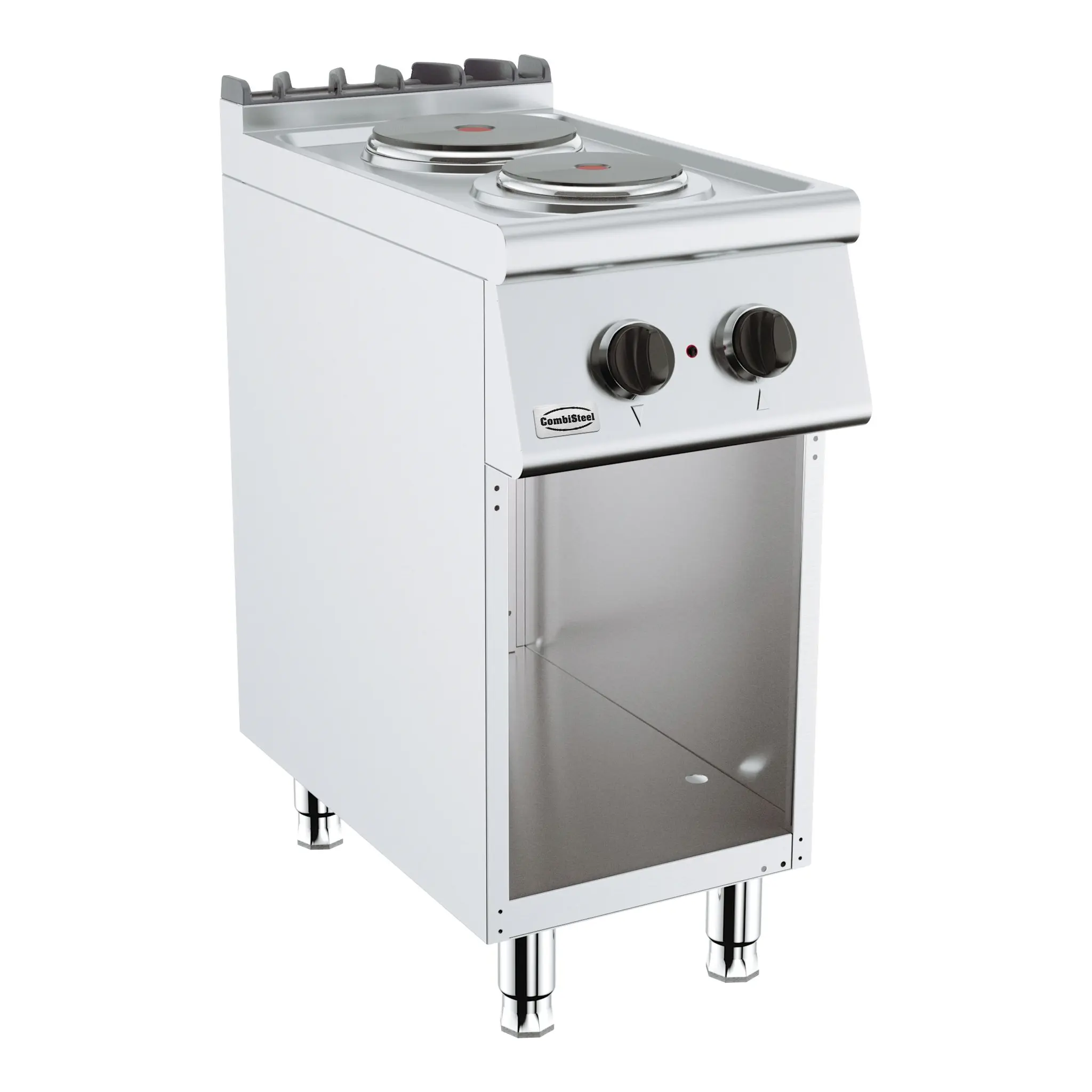 Fourneau électrique 2 plaques sur baie libre - 4.1 kW