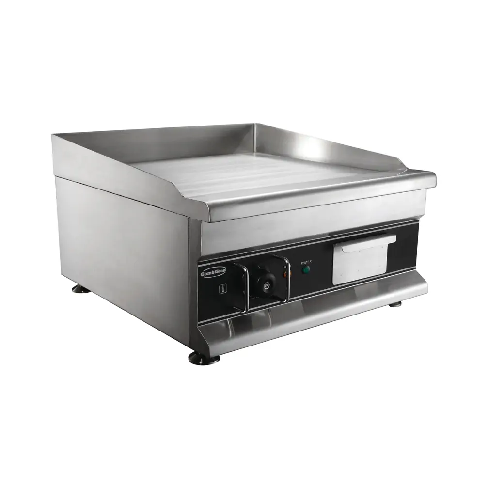 Plancha électrique acier lisse - 500 x 520 mm - 3.0 kW