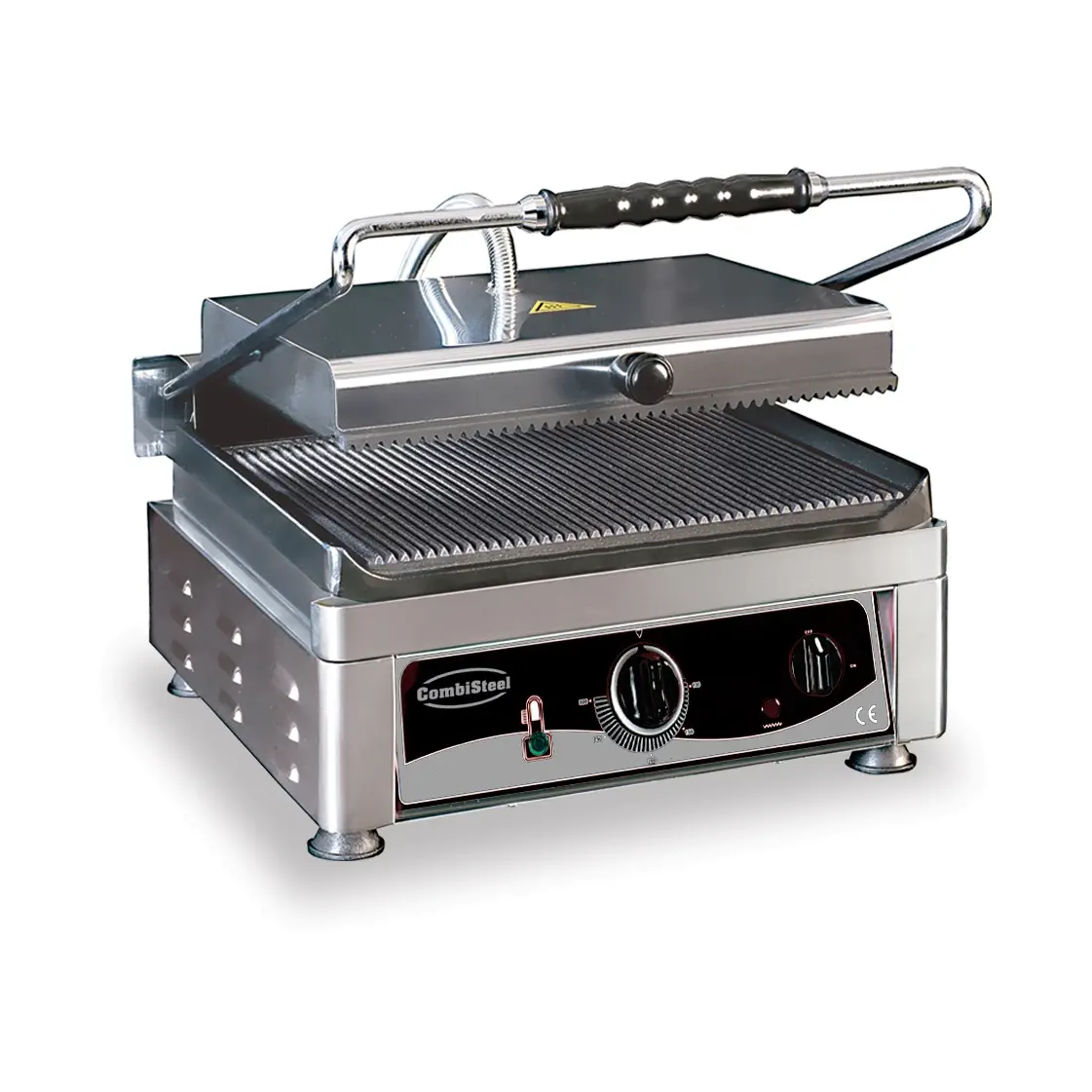 Grille de contact panini rainuré - 2.5 kW