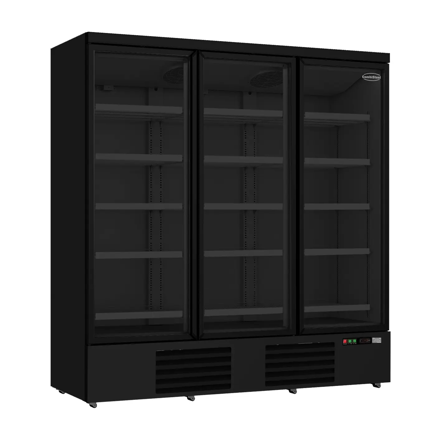 Vitrine réfrigérée positive 3 portes en verre noir 1530 L