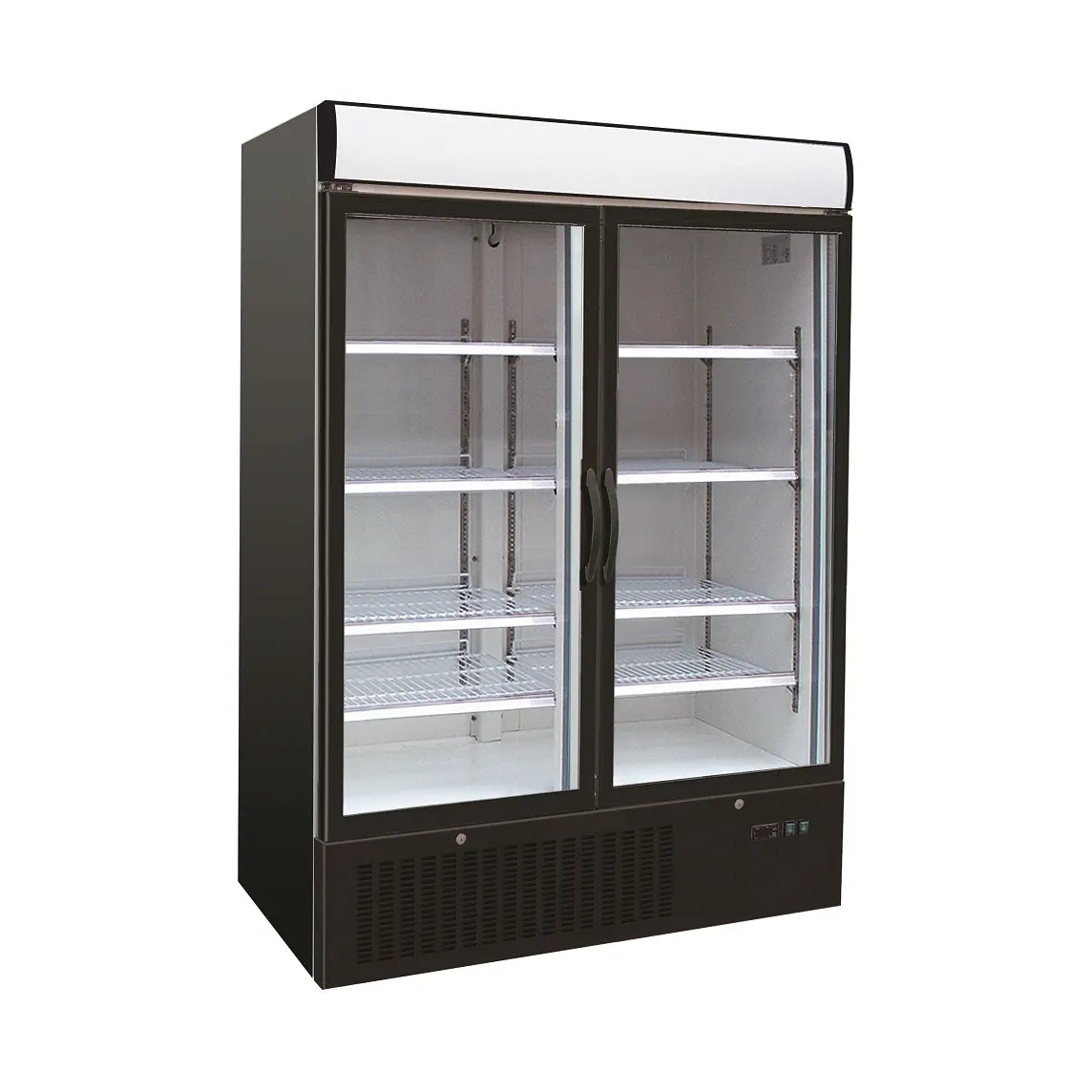 Vitrine réfrigérée négative 2 portes en verre