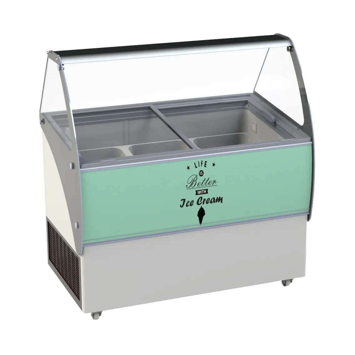 Vitrine à creme glacée bali 9x5 L - 354 L