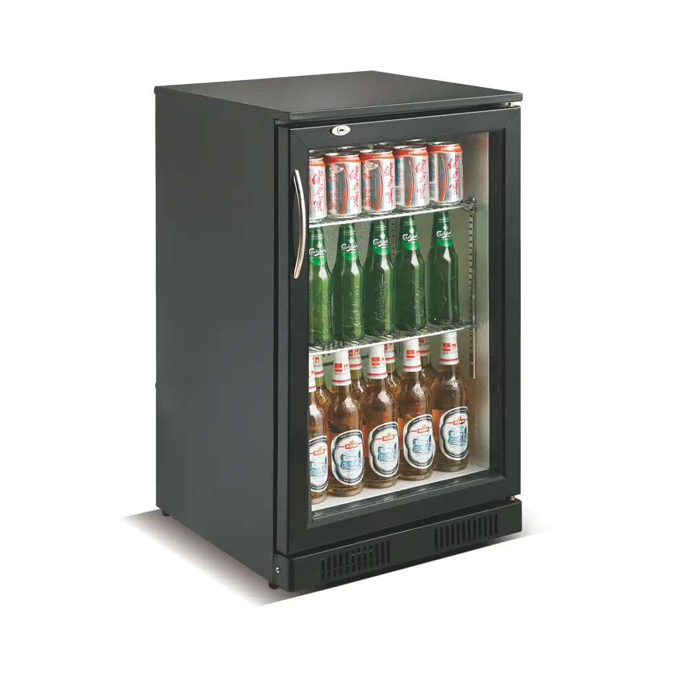 Arrière bar réfrigérée noir 1 porte - 98 L