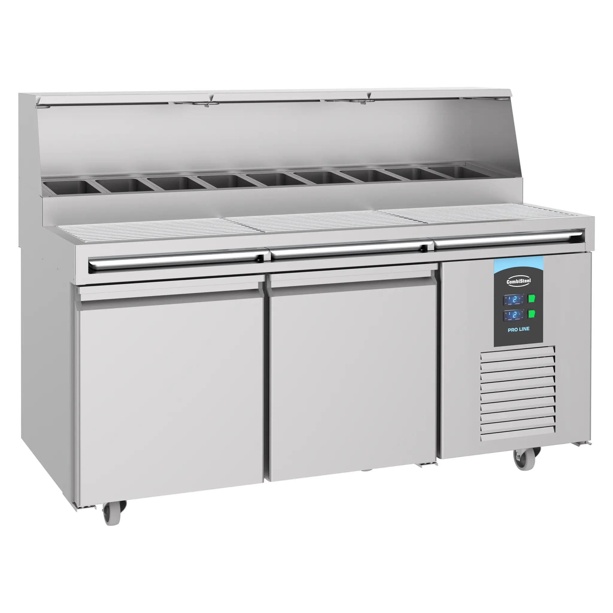 Table à pizzas 2 portes 9x GN 1/3 - 460 L