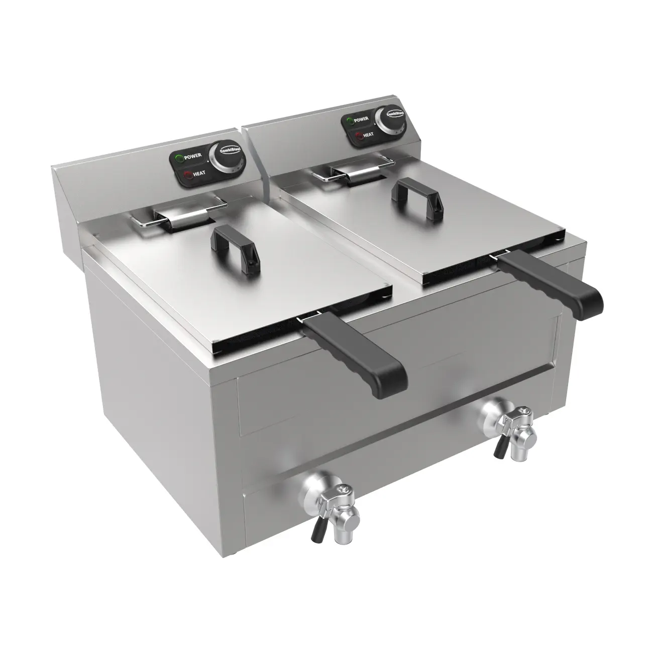 Friteuse posable électrique 2x8l 2x3kw