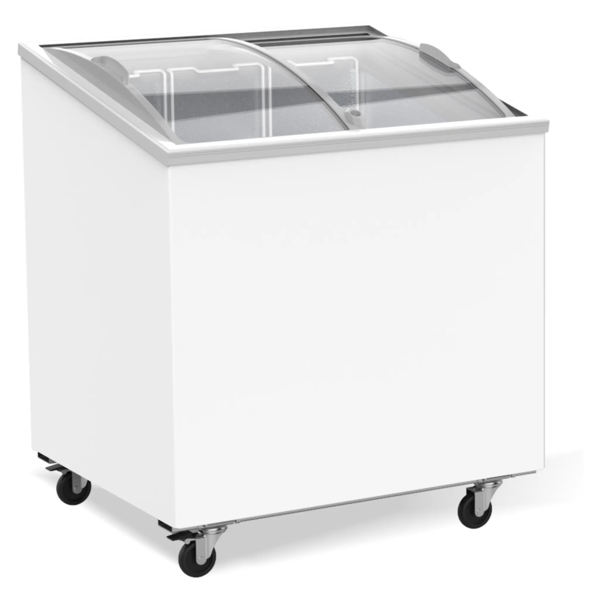 Congélateur bahut couvercle en verre 198 l