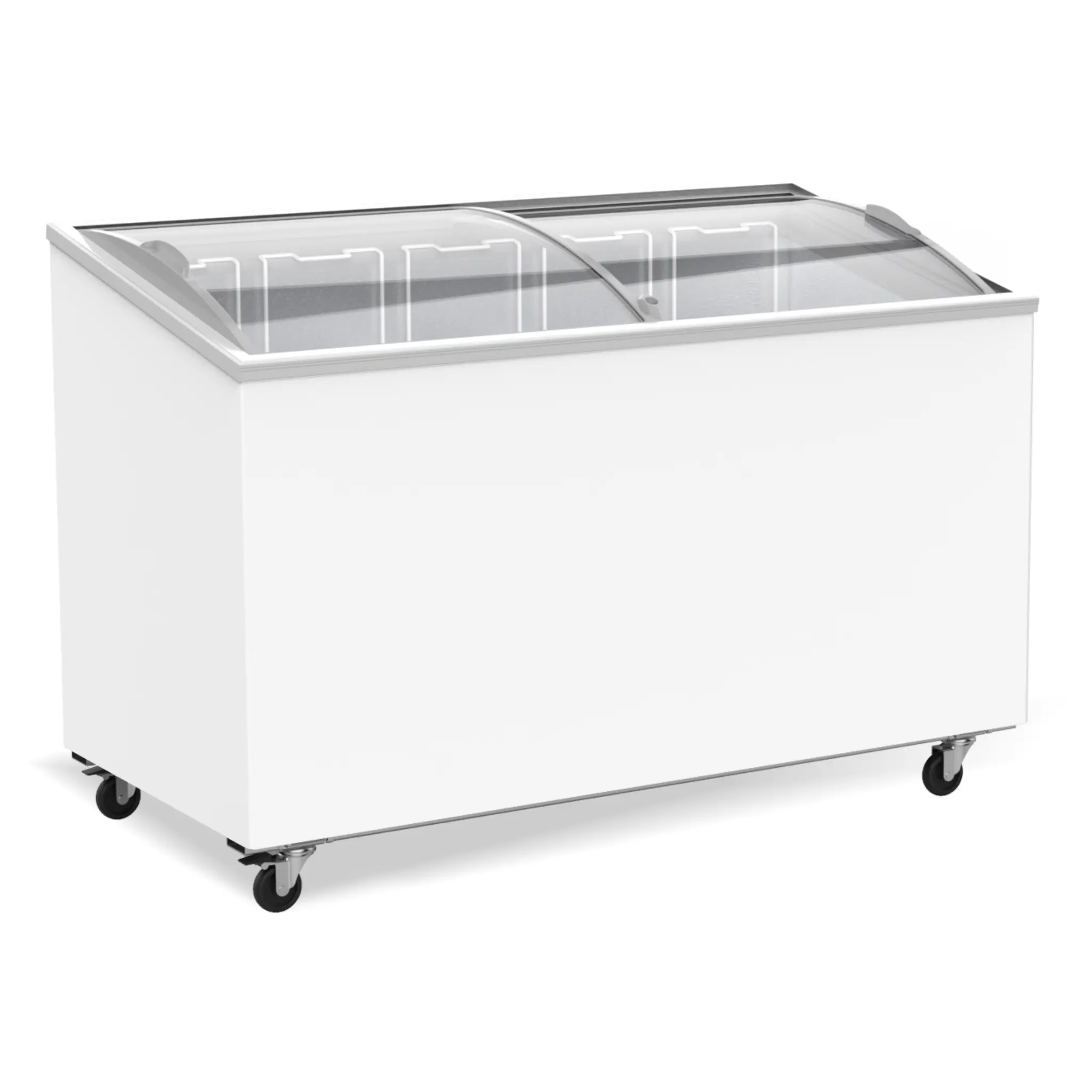 Congélateur bahut couvercle en verre 397 l