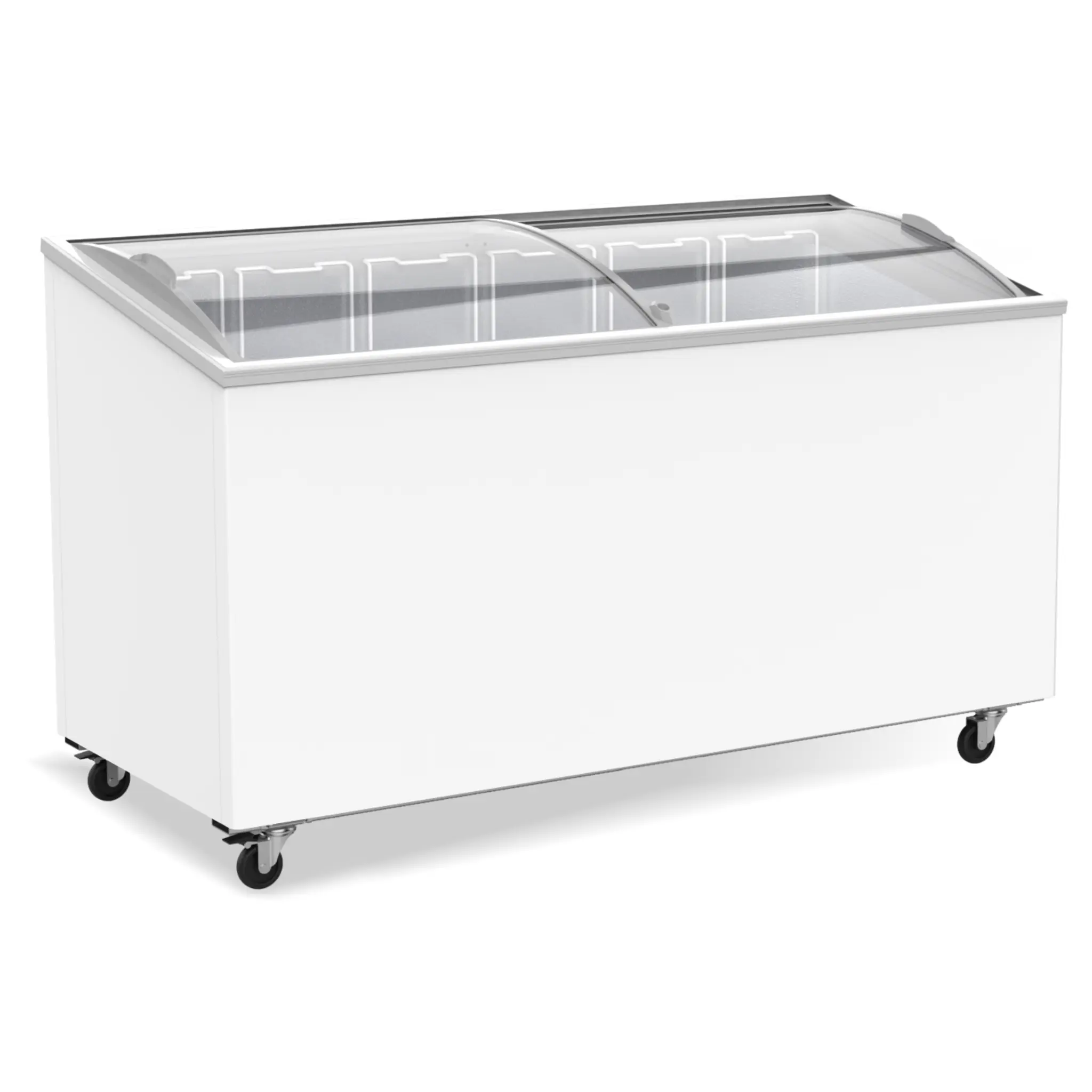 Congélateur bahut couvercle en verre 461 l