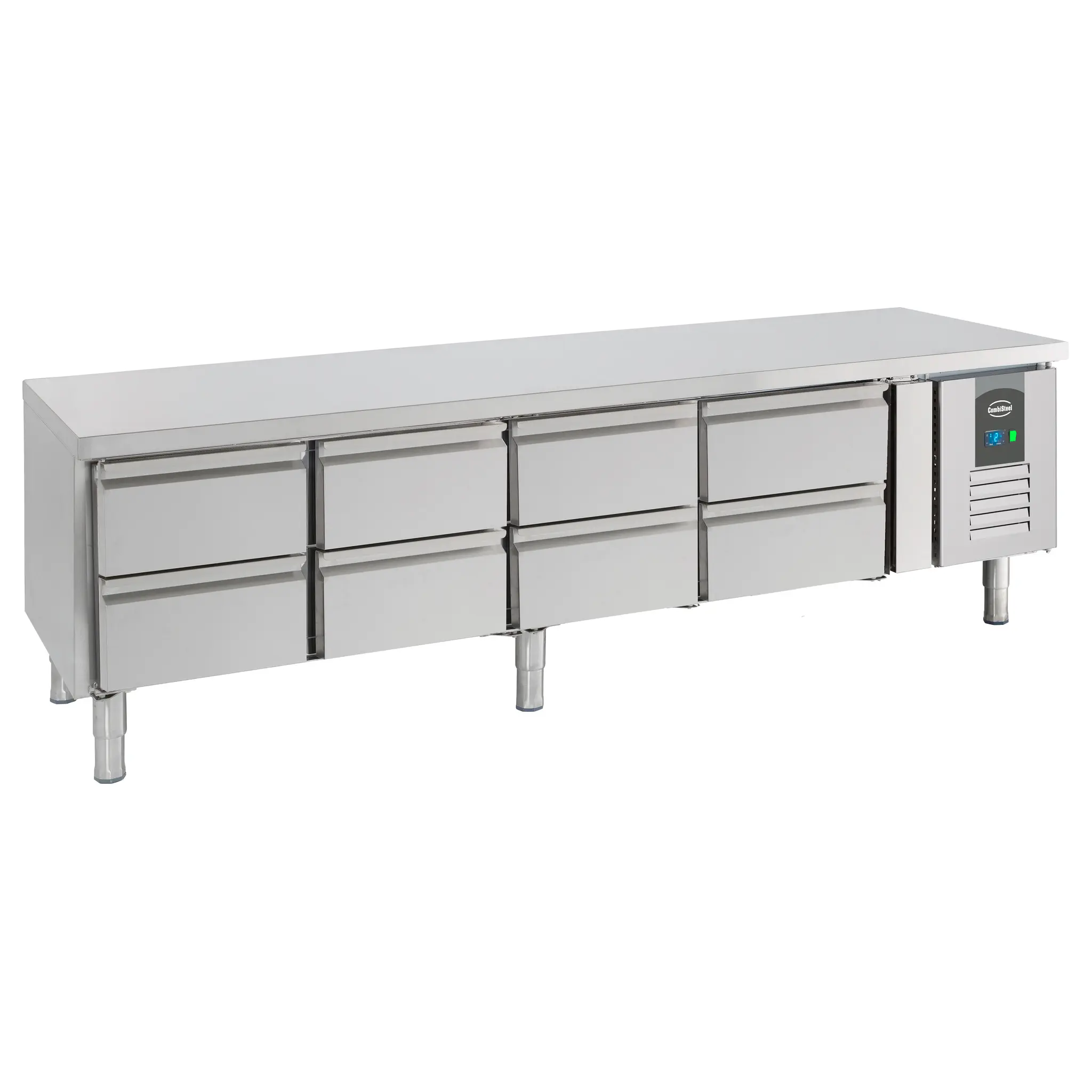 Soubassement réfrigérée hauteur 650mm 8 tiroirs - 402 L