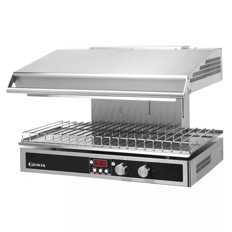 Salamandre plafond mobile, commandes électroniques, 4 foyers, surface de cuisson 725x358